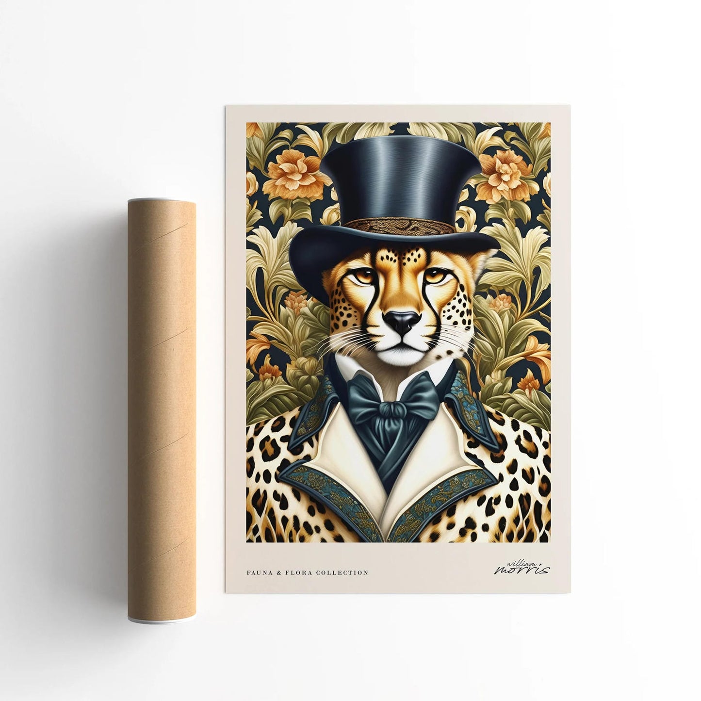 Dressed up Cheetah Morris Wall Art