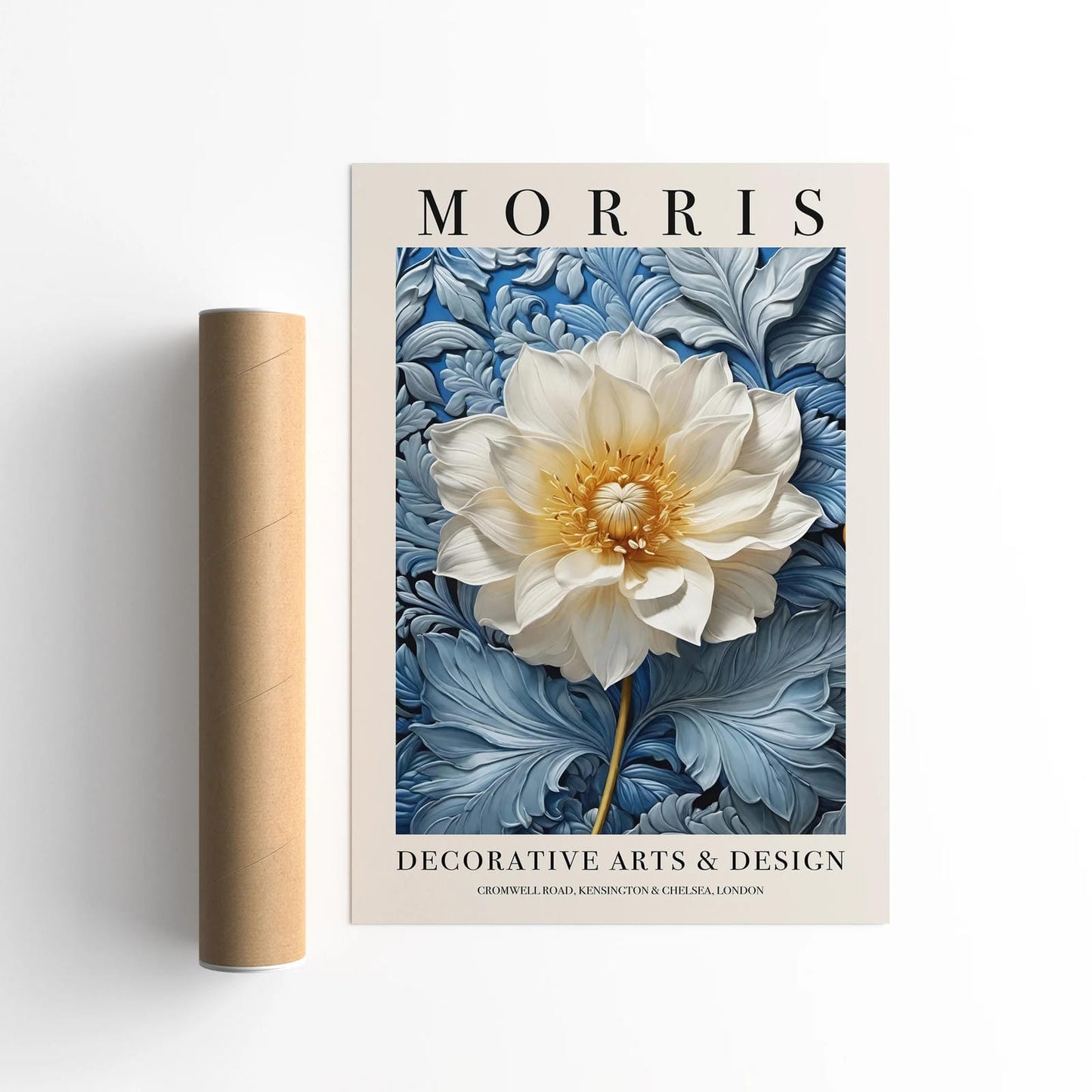 Morris Botanical Blue Art Print