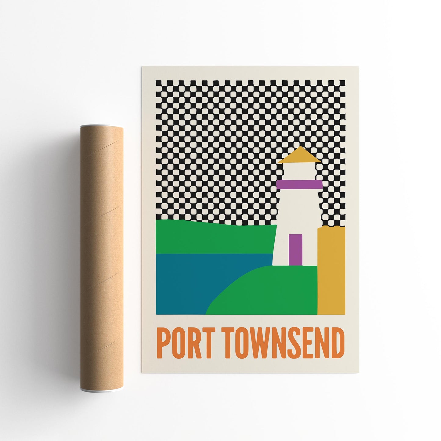 Port Townsend Poster - Mid Century Modern Wall Art