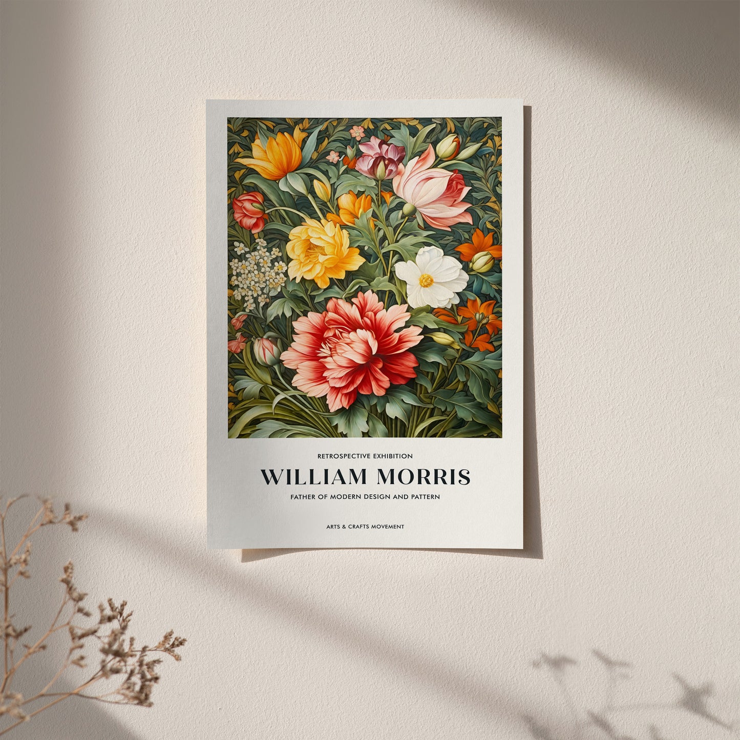 W. Morris Inspired Exhibition Floral Print