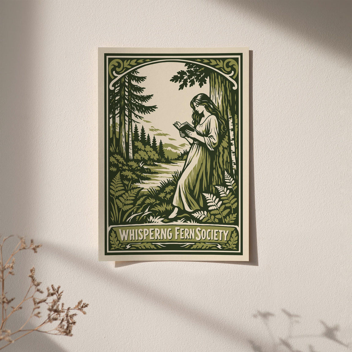 Whispering Fern Literary Society Art Poster
