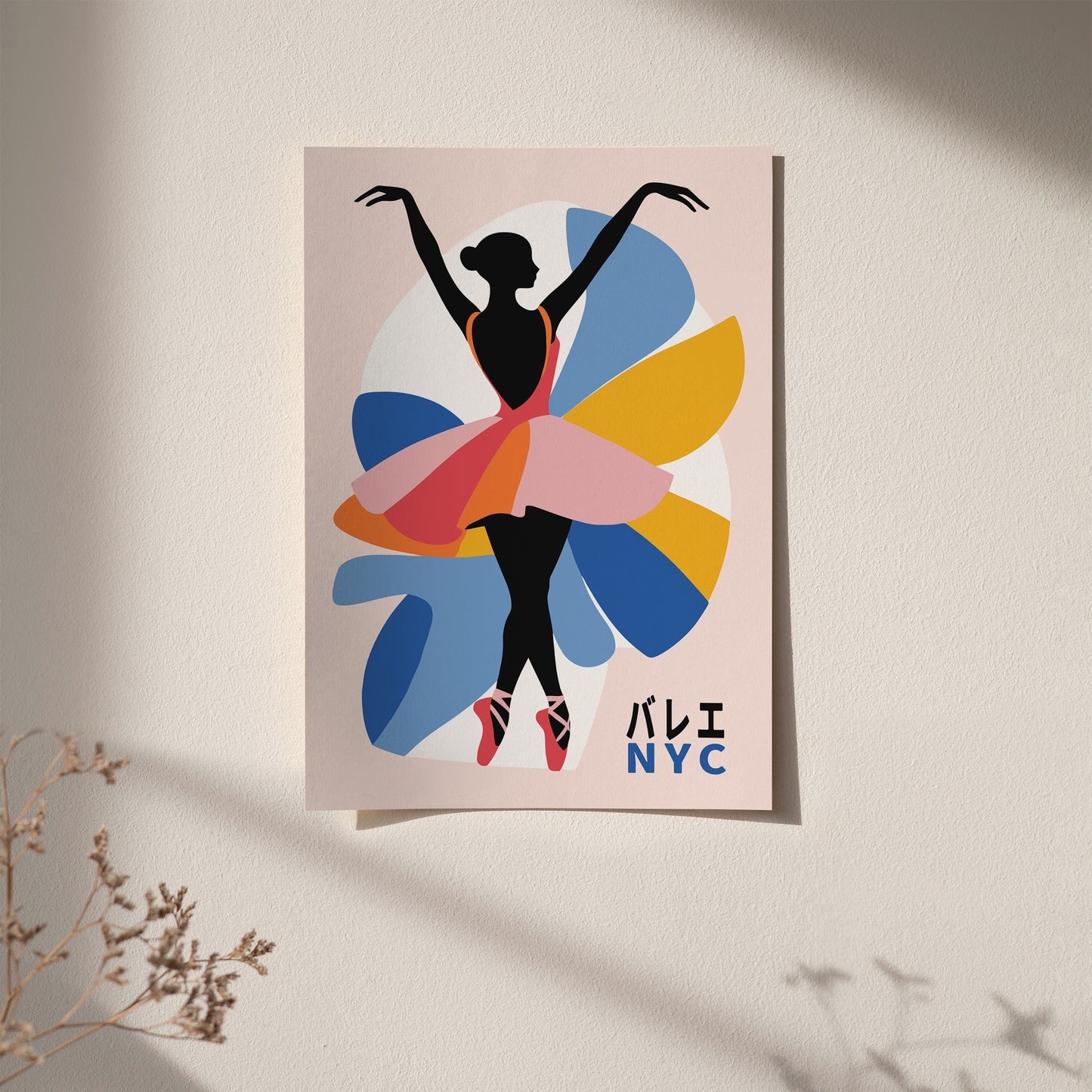 Ballerina Japanese Wall Art Print