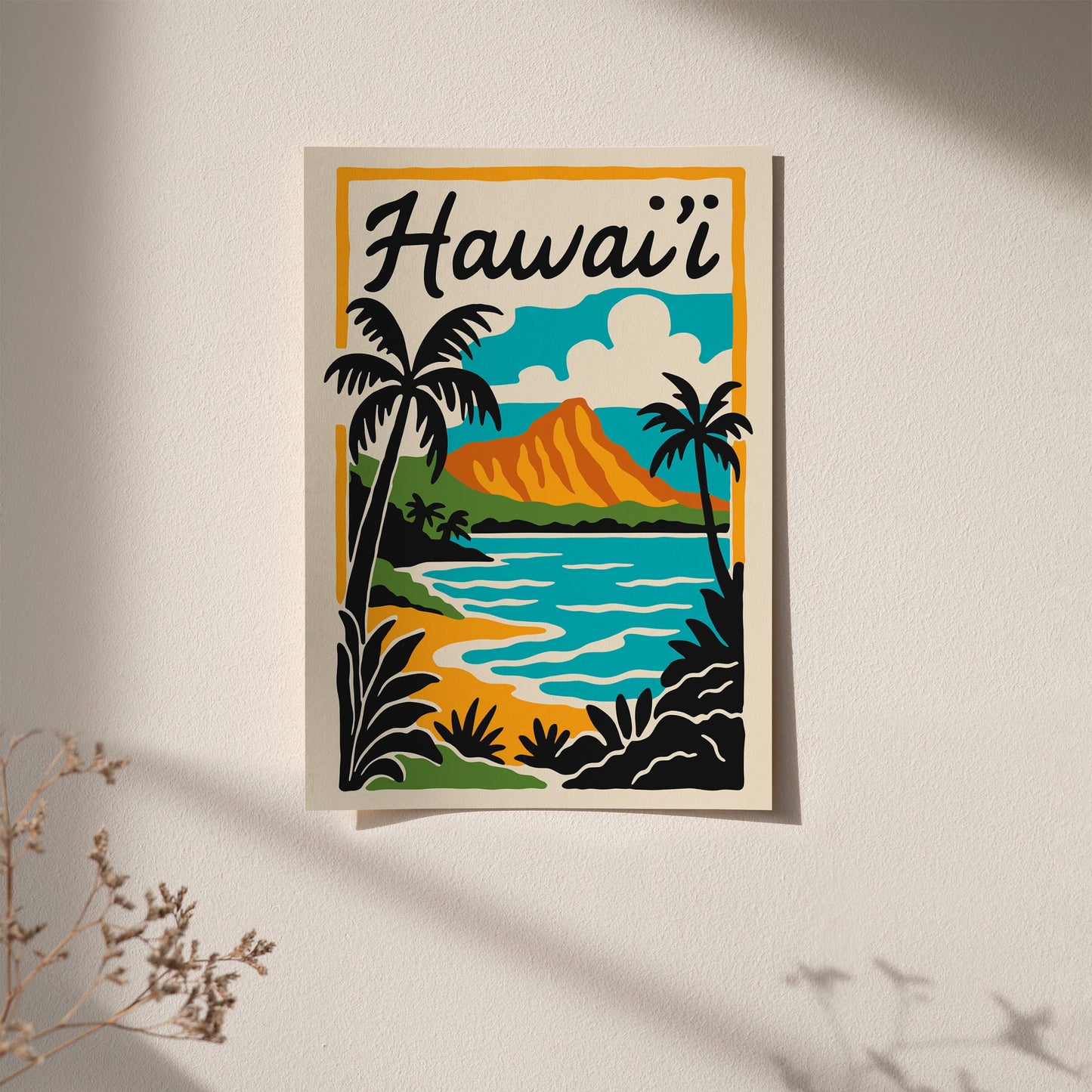 Hawaii Landscape Poster - Tropical Home Decor