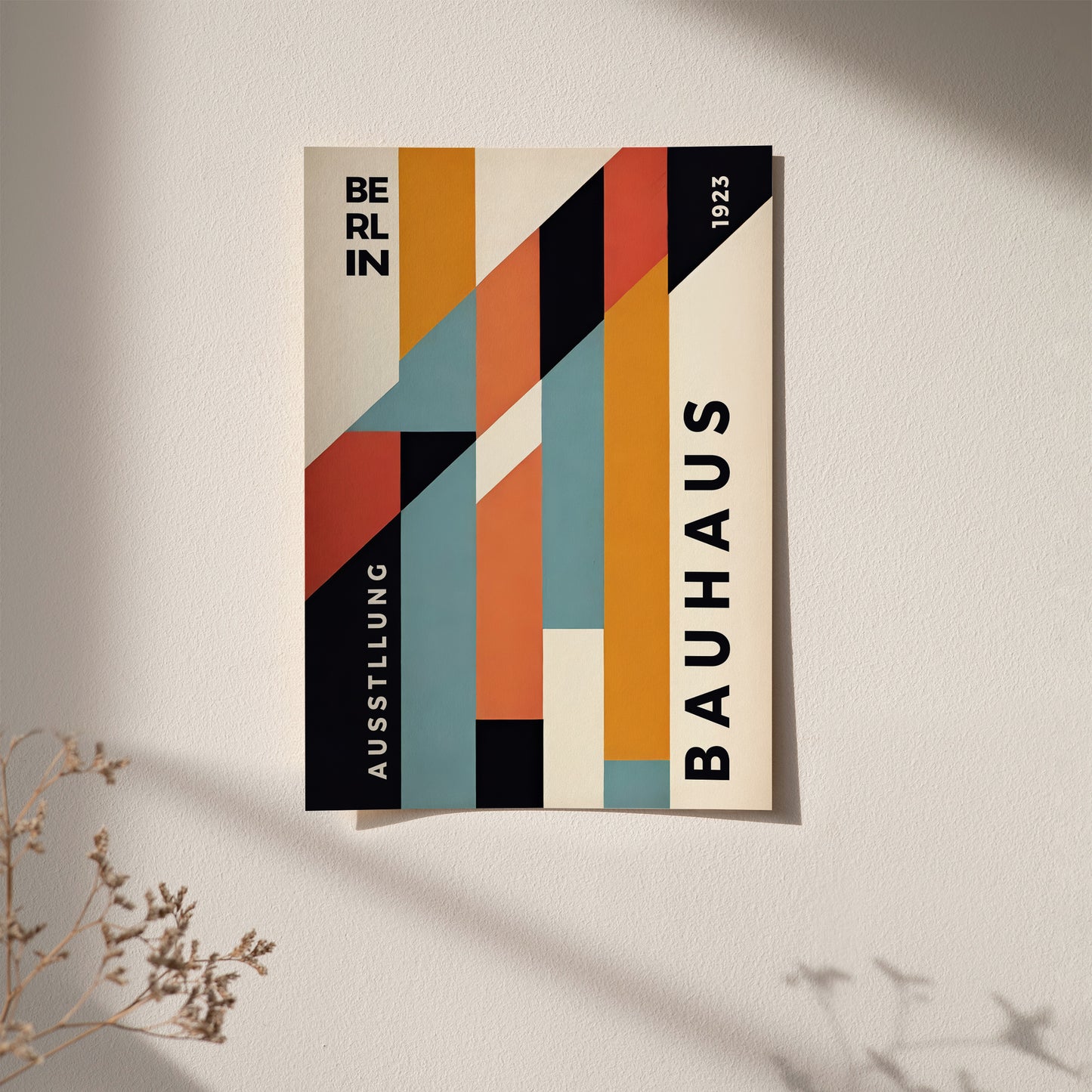 Retro Colors Bauhaus Poster
