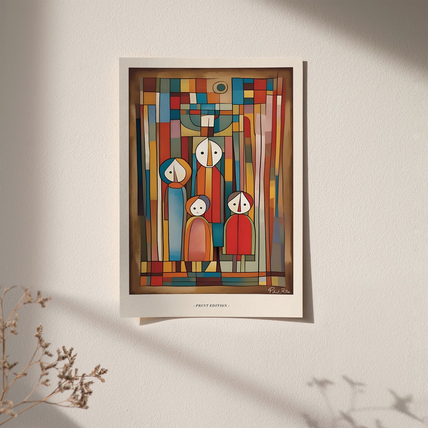 Geometric Wall Decor: Abstract Paul Klee Art Print