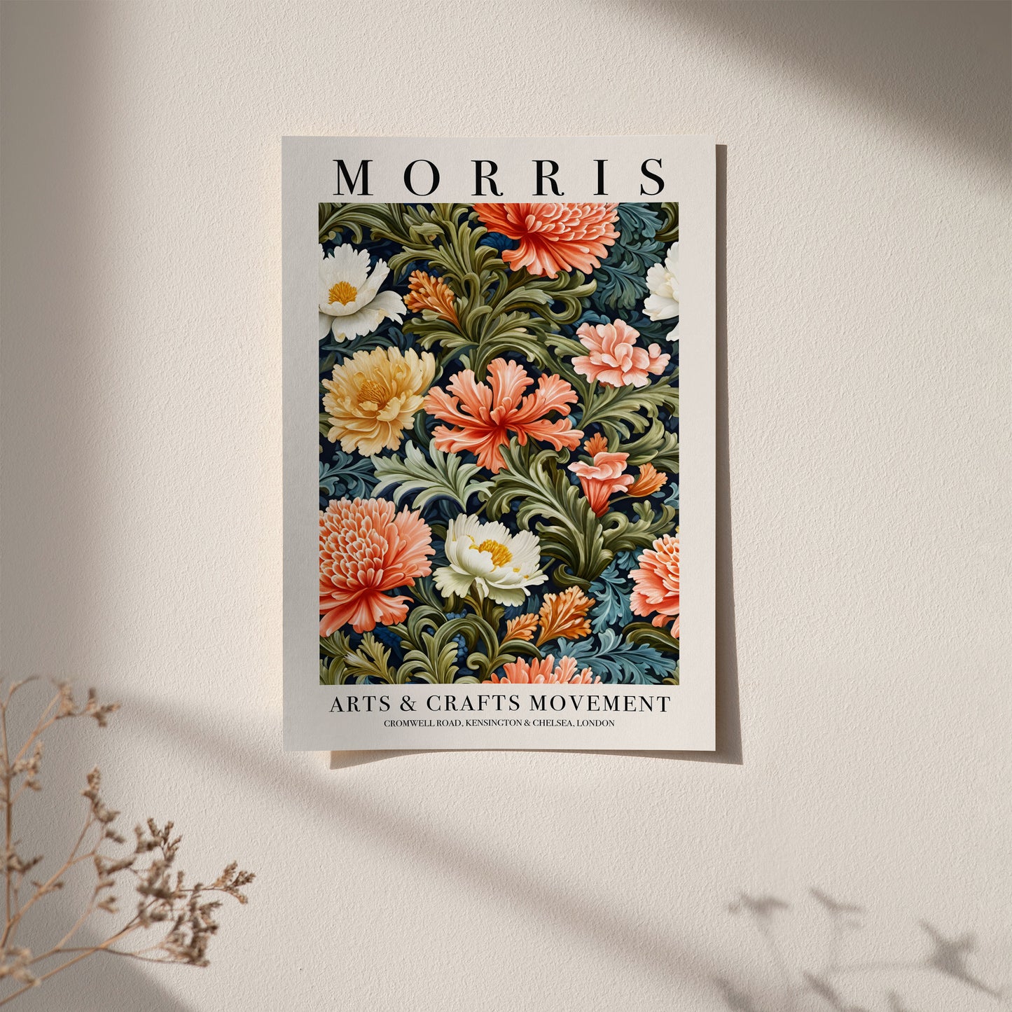 Art Nouveau Botanical William Morris Art Print