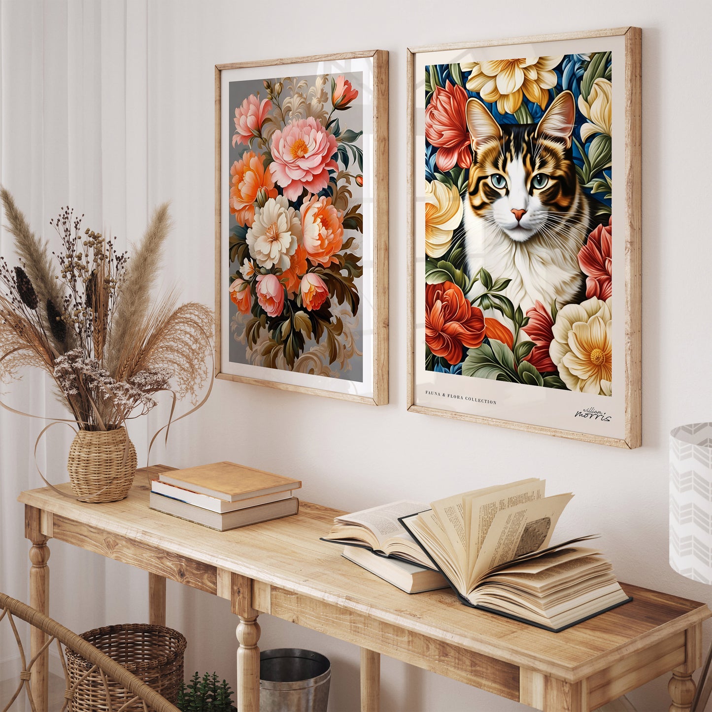 William Morris Cat Poster