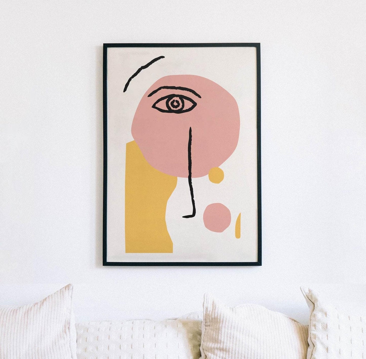 Line Art Face Print - HypeSheriff Europe