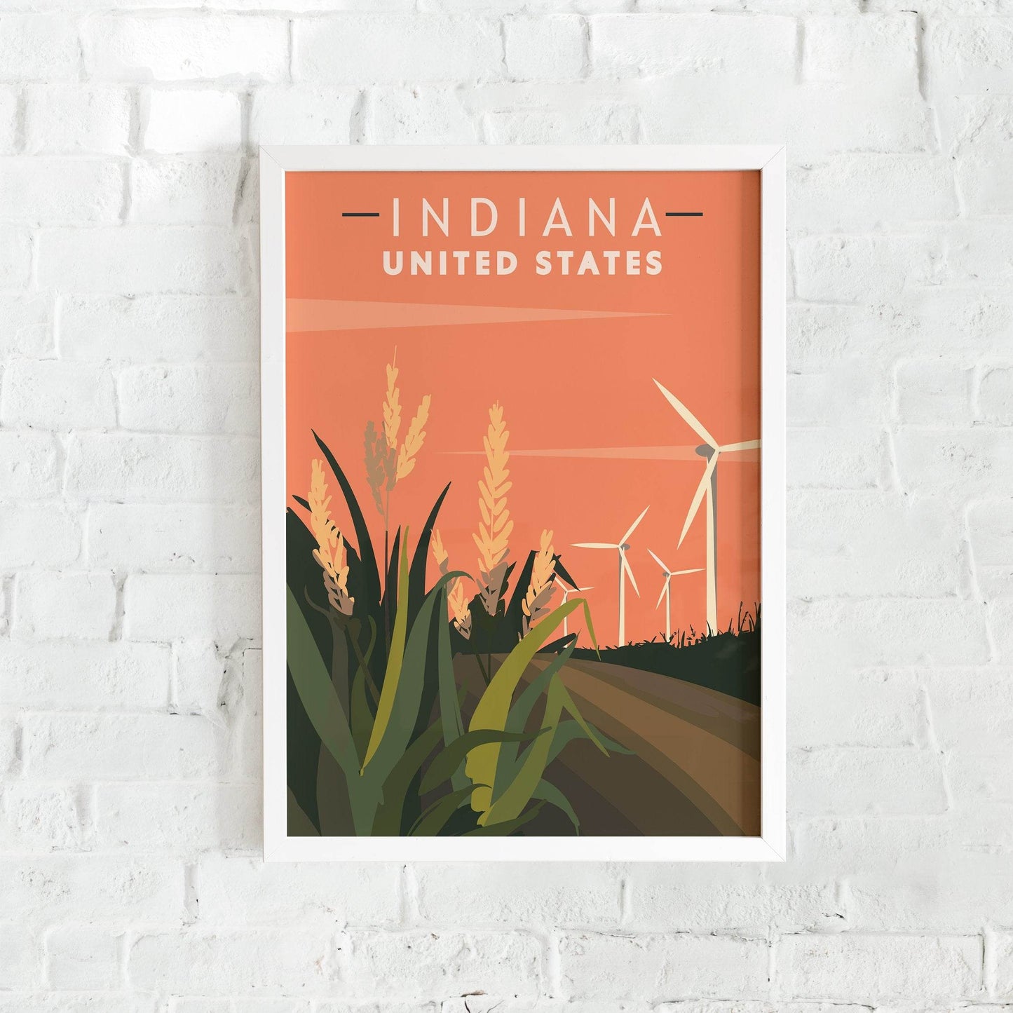 Indiana Travel Poster - HypeSheriff Europe