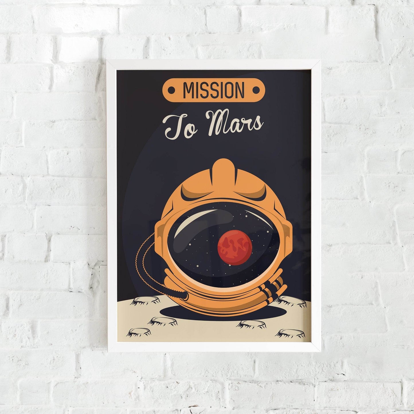 TO MARS - Space Travel Poster - Minimal Wall Art - HypeSheriff Europe