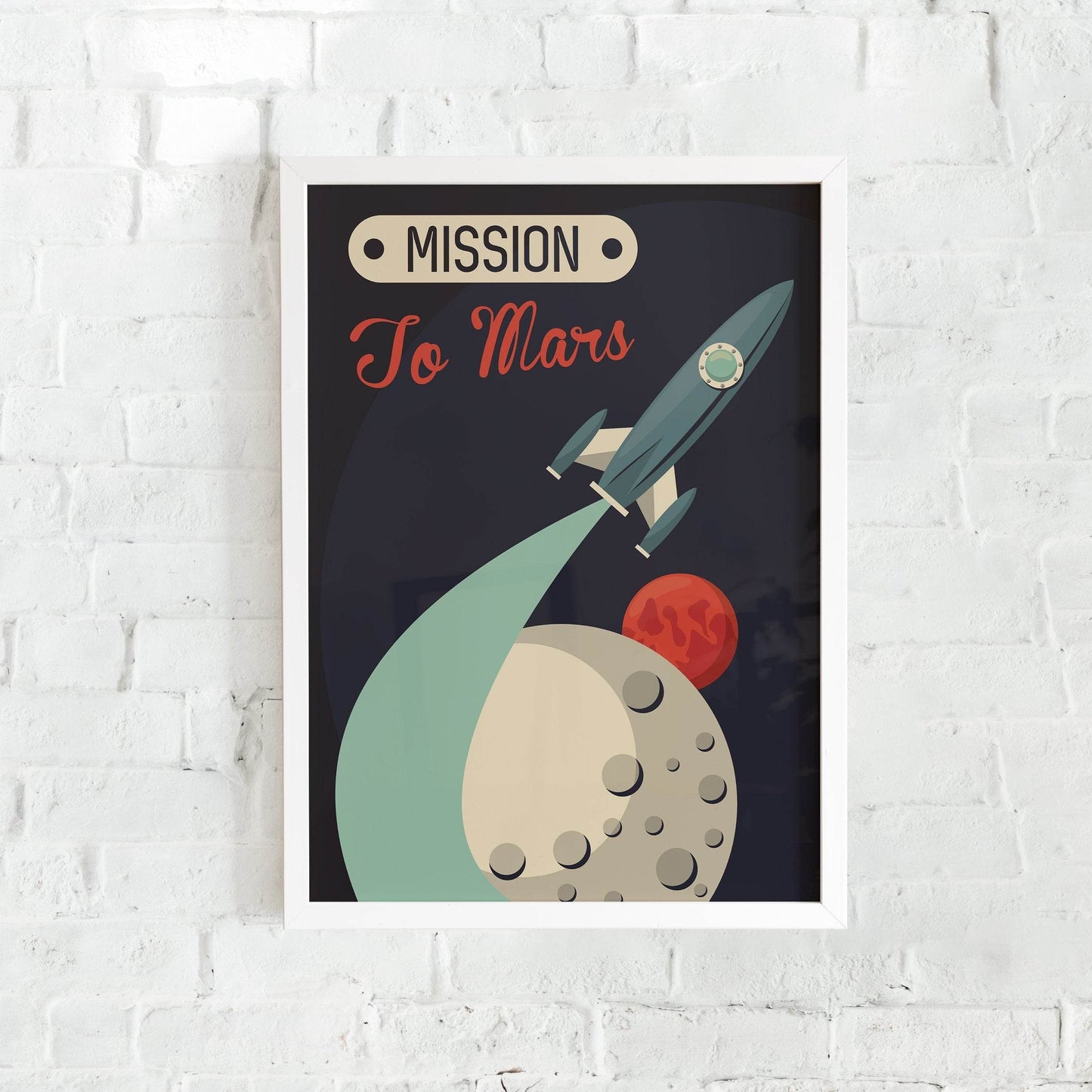 Mission To Mars Space Poster - HypeSheriff Europe