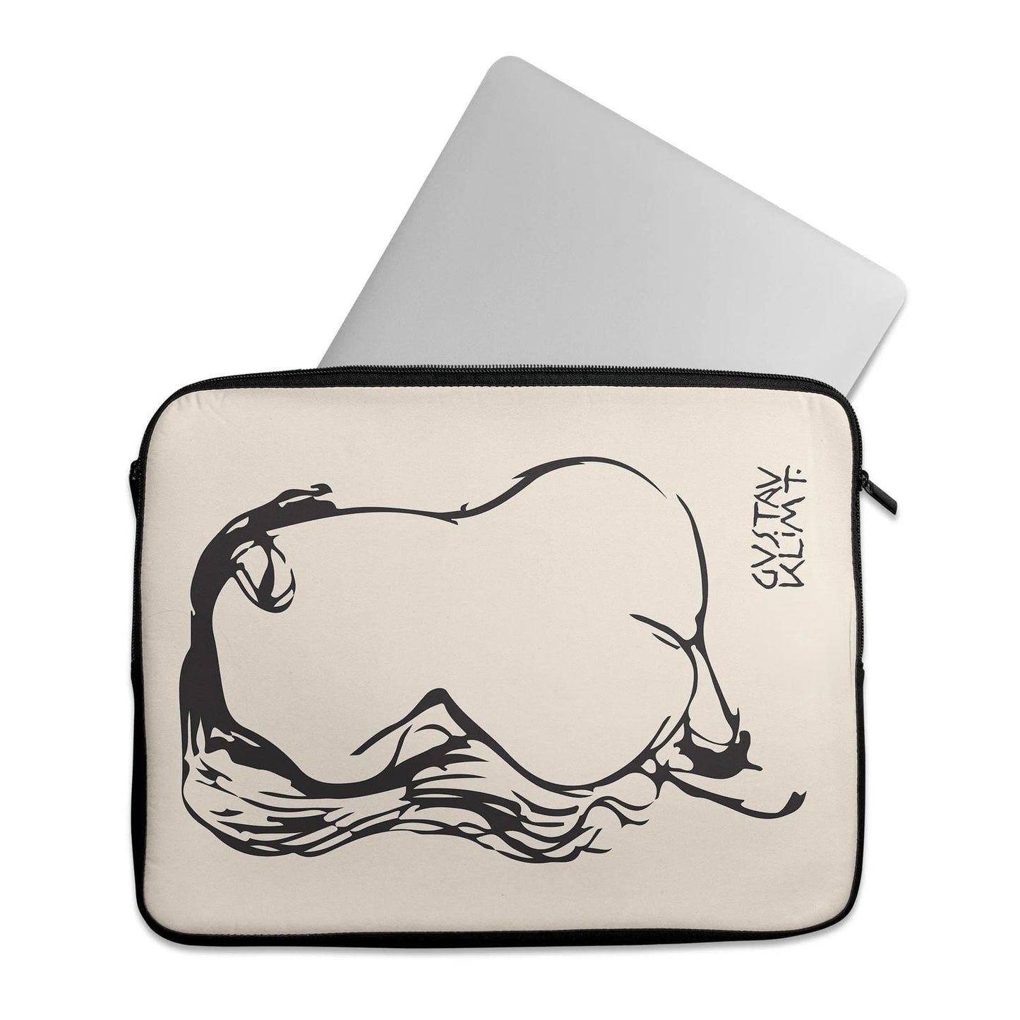 Laptop sleeve with Gustav Klimt drawing