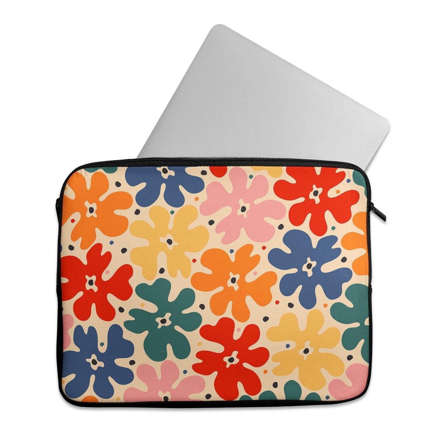 LAPTOP SLEEVE WITH RETRO FLOWERS - HypeSheriff Europe