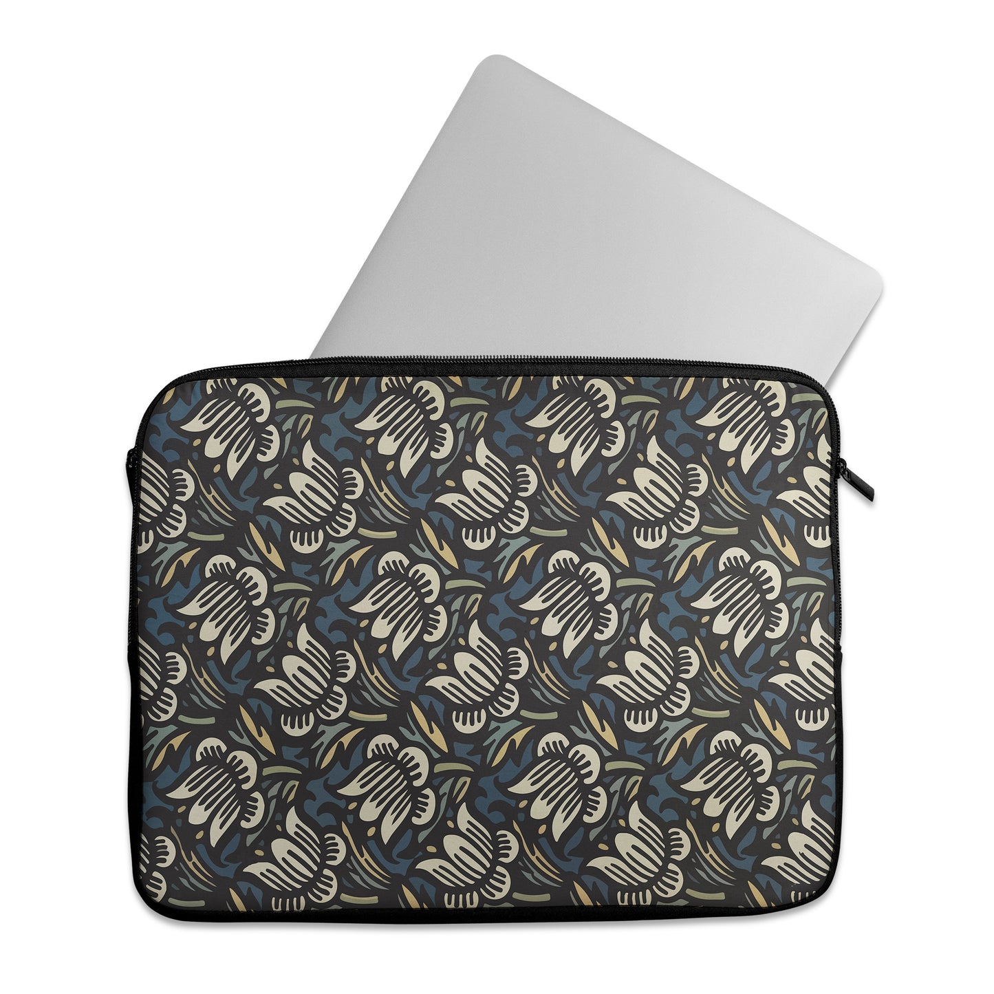 MacBook Sleeve with Vintage Floral Pattern