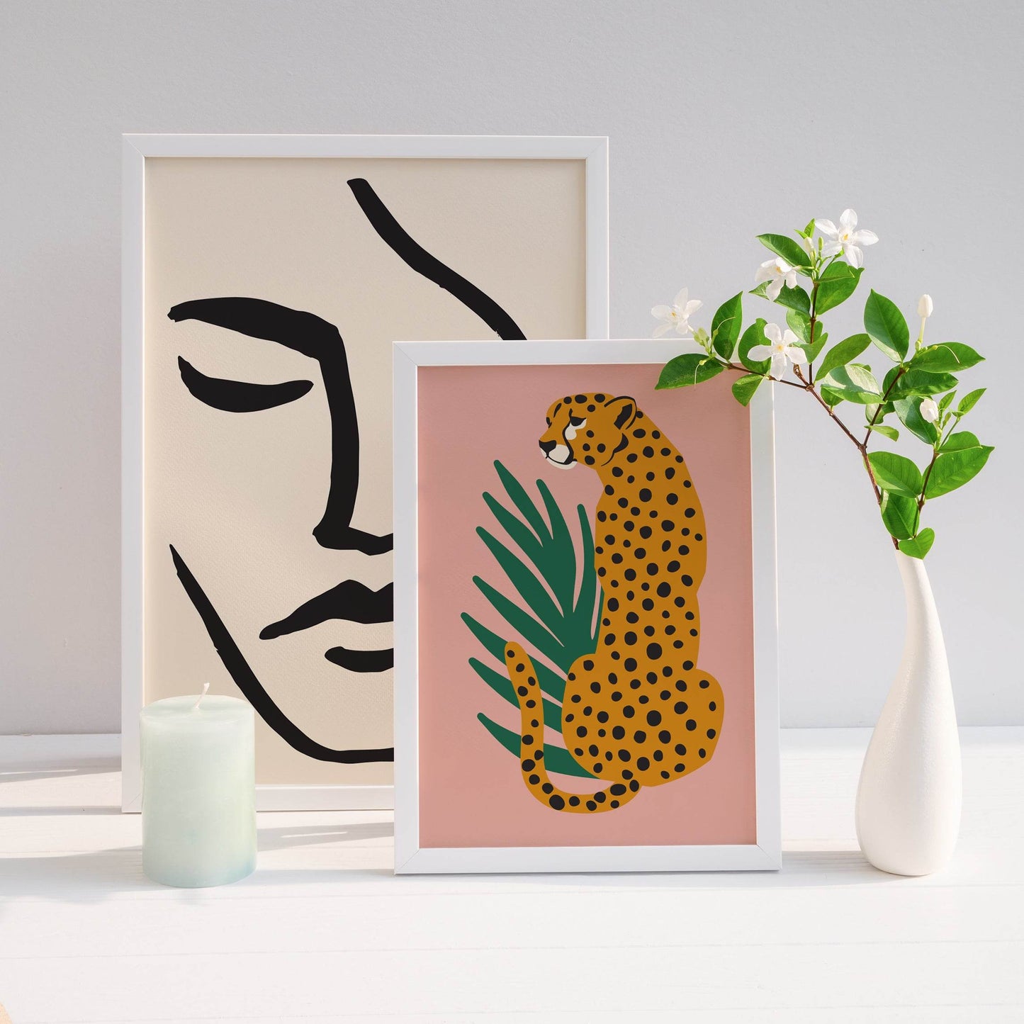 Cheetah Illustration Art Print - HypeSheriff Europe