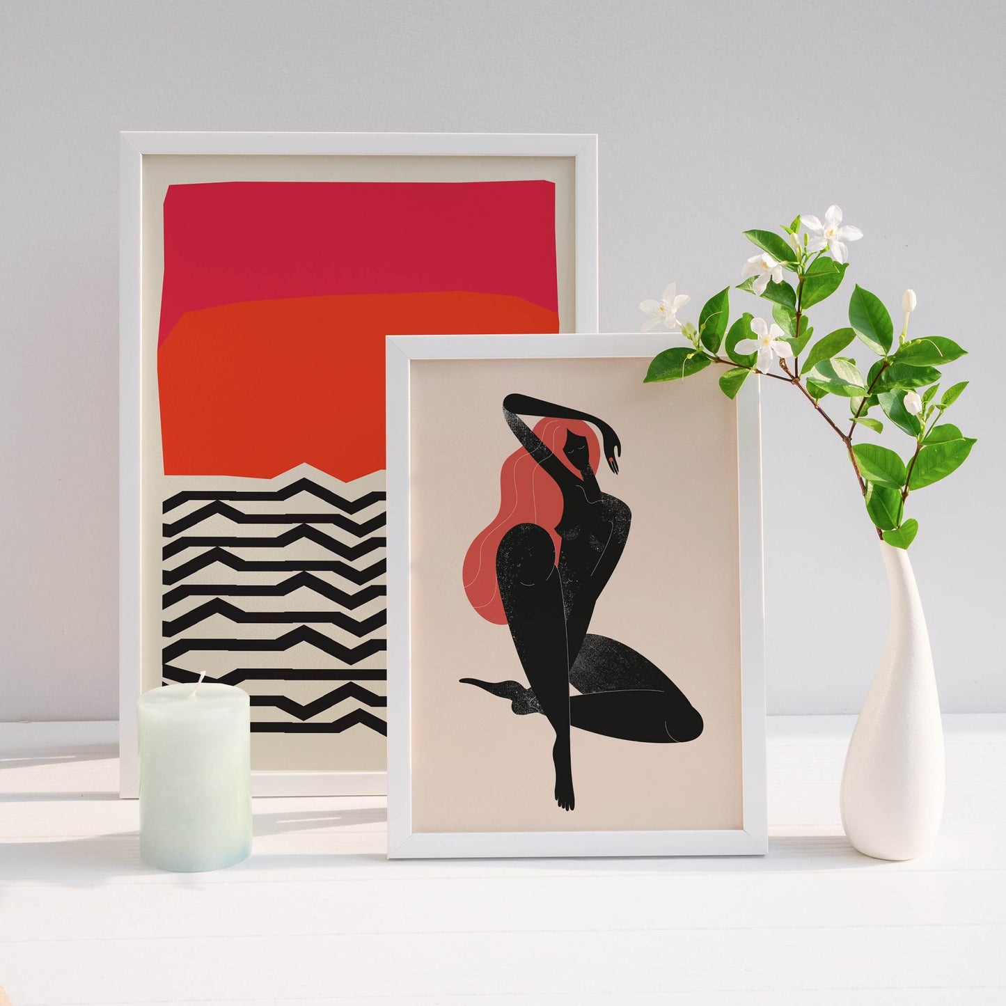 Abstract Woman Art Print - HypeSheriff Europe