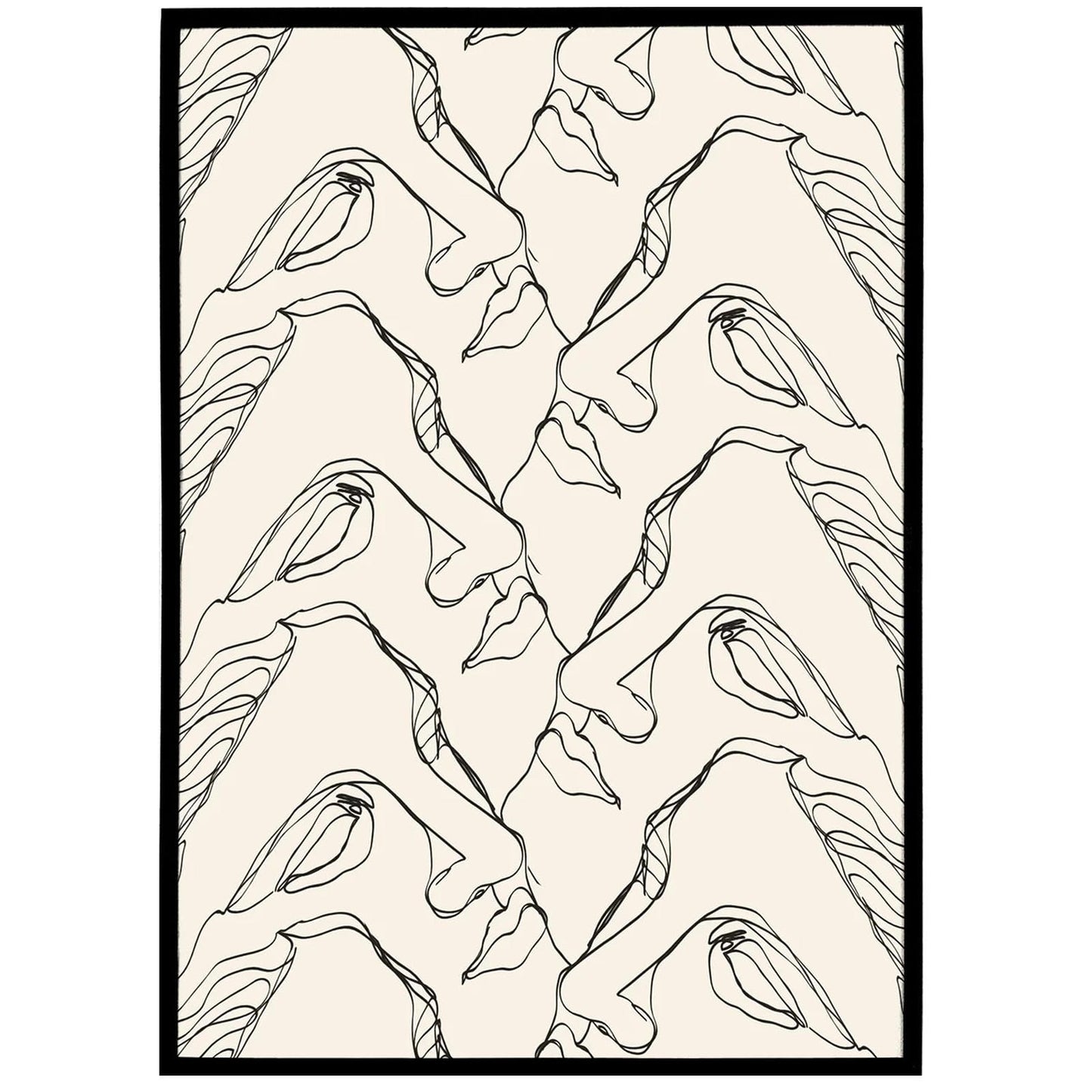 Greek Sculpture Line Art Poster - framed or unframed