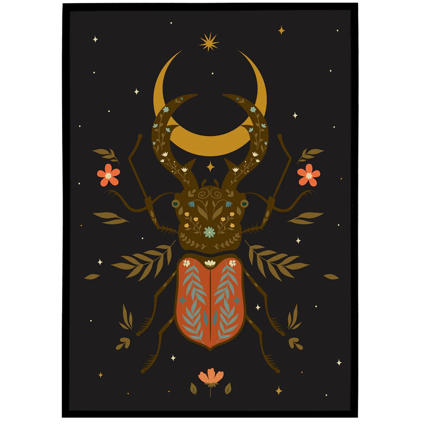 Bohemian Beetle Poster