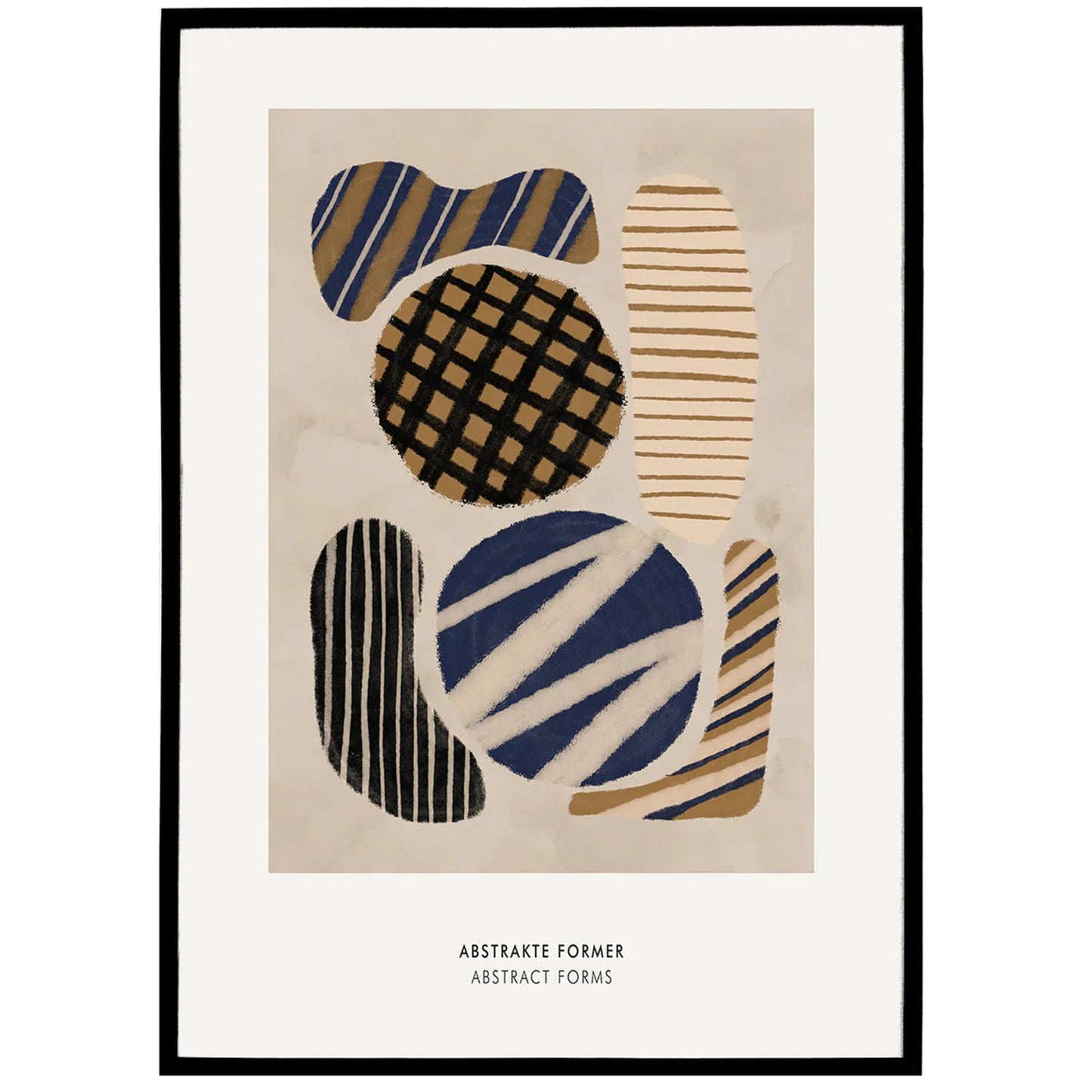Abstrakte Former Poster