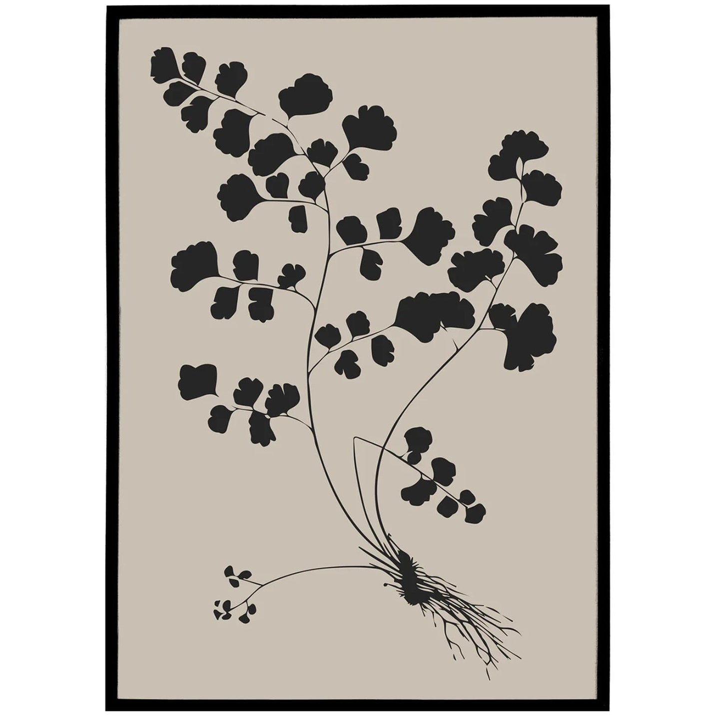 Beige Nature Botanical Poster