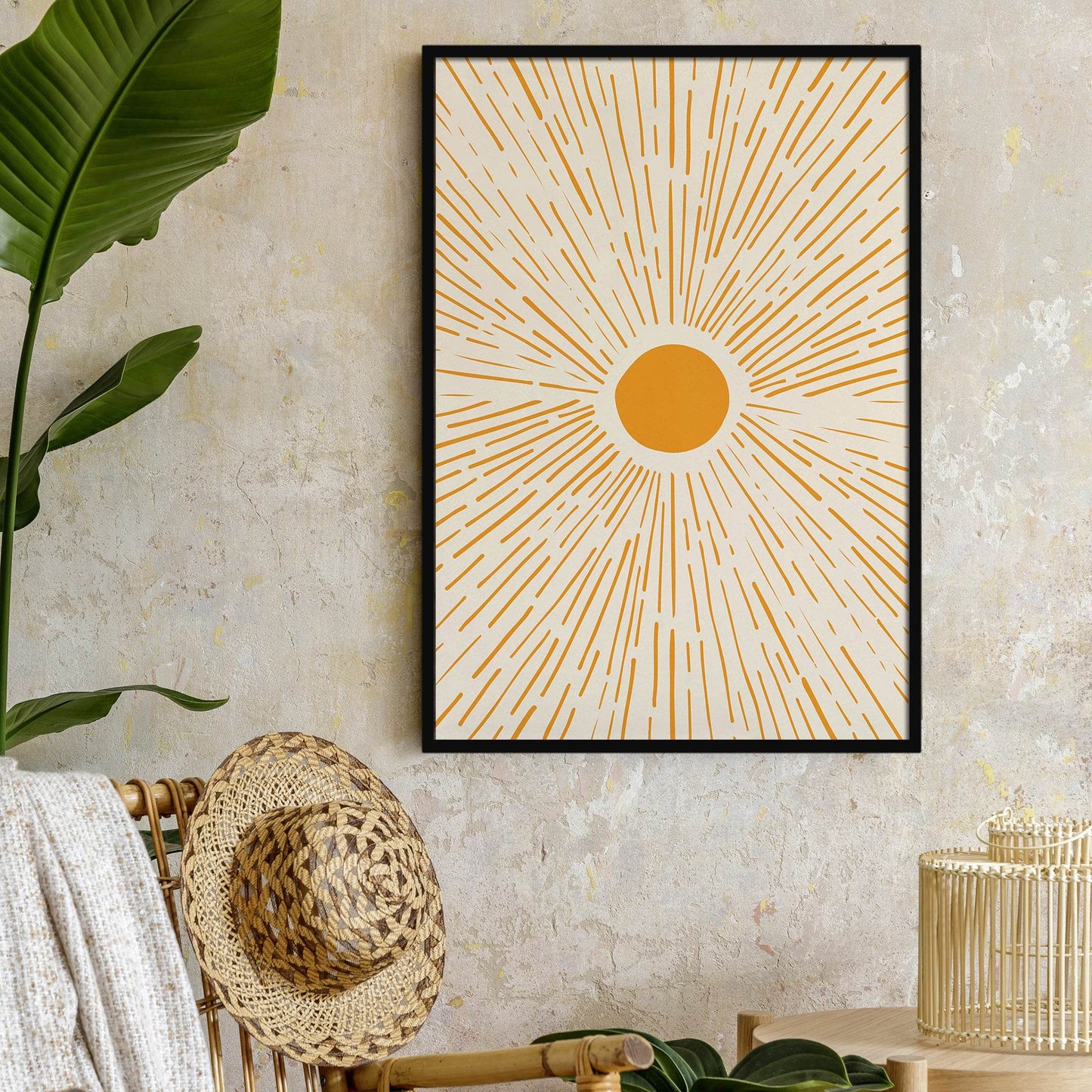 Eclectic sun wall art poster - HypeSheriff Europe