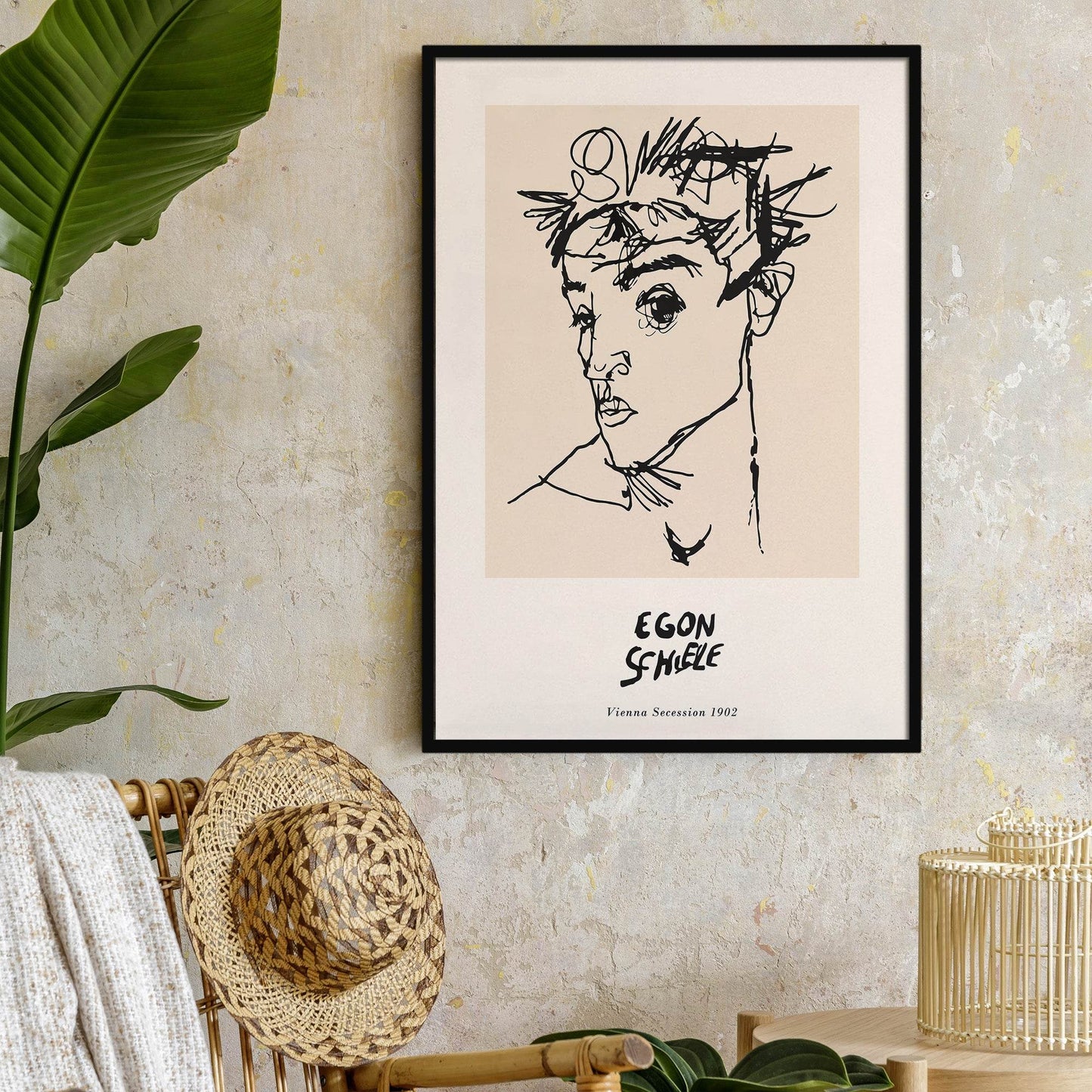 Egon Schiele - Black and white Poster - HypeSheriff Europe