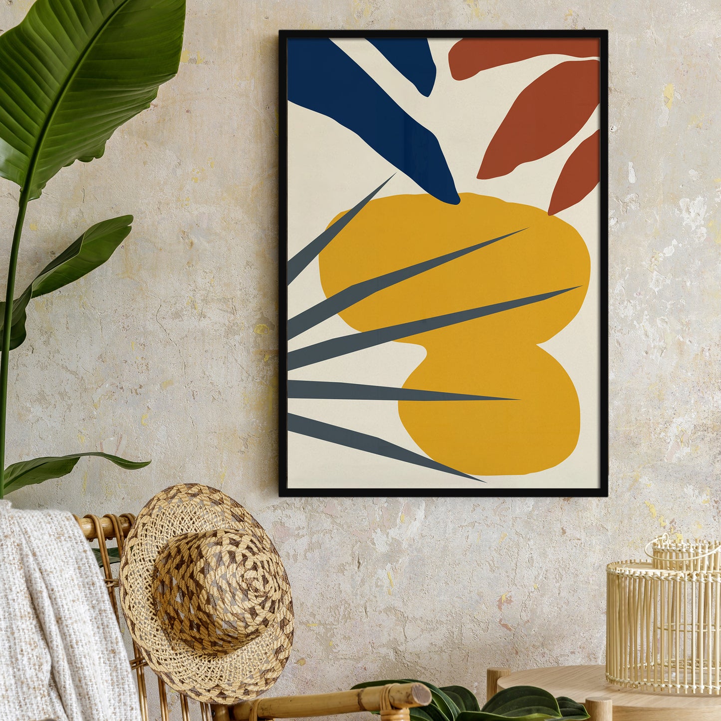 Minimalist Floral Shapes Poster