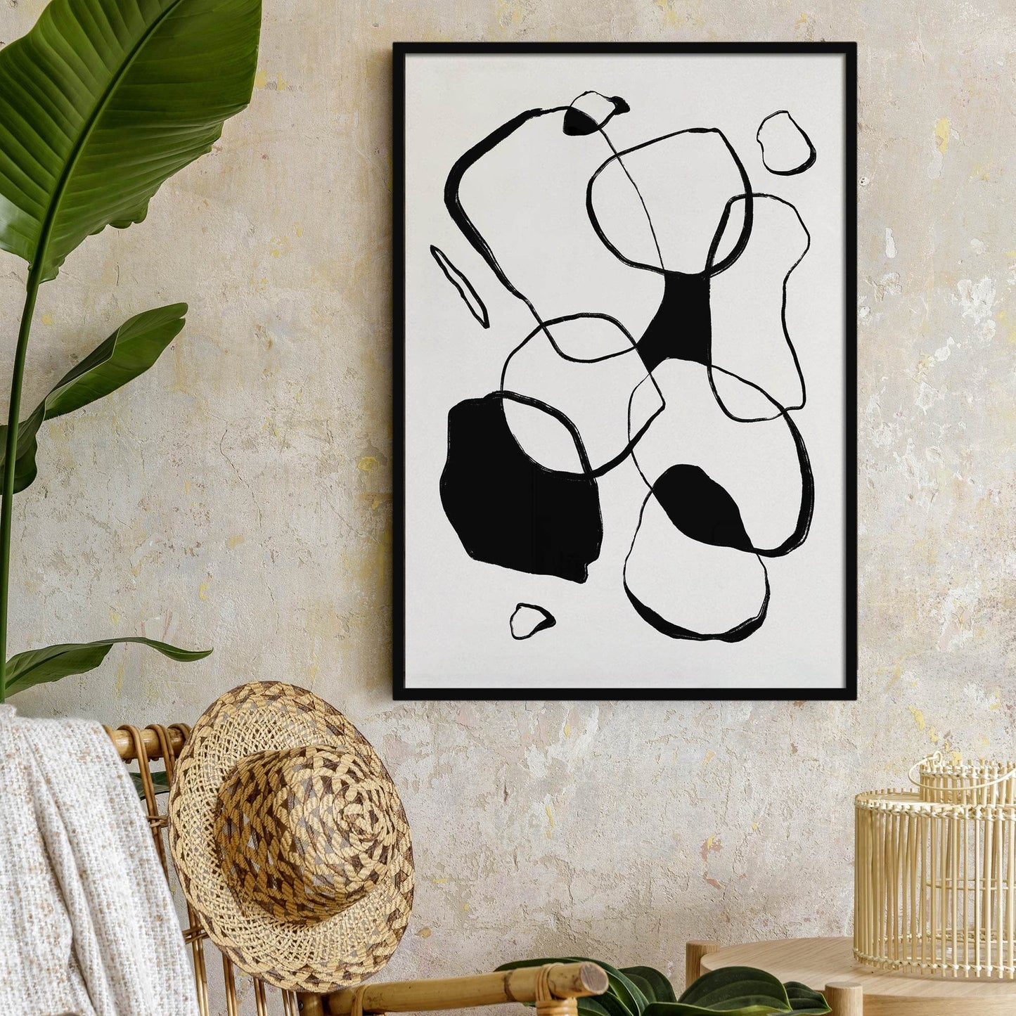 Black & White Scandinavian Abstract Print - HypeSheriff Europe