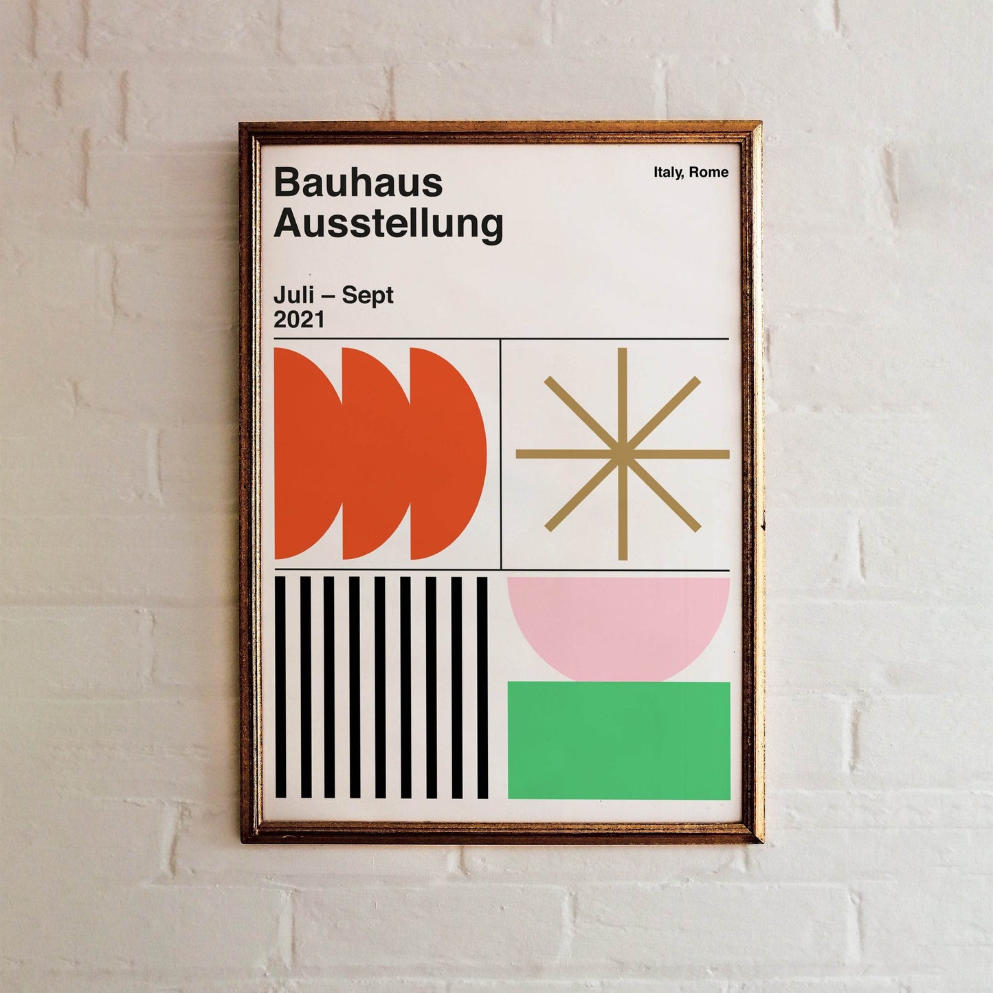 Bauhaus Exhibition in Rome Poster - HypeSheriff Europe