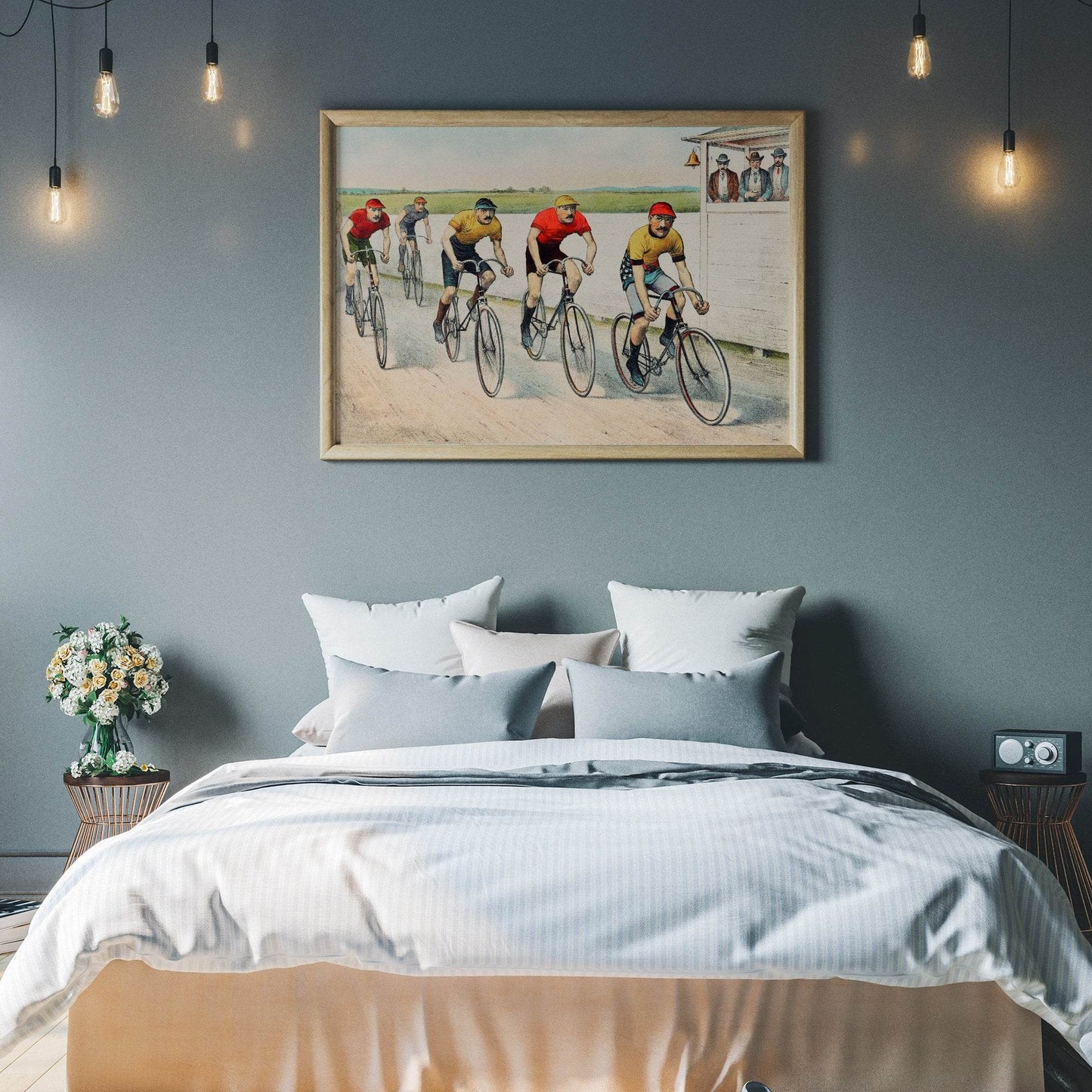 ‘A Red Hot Finish' Vintage Cycling Poster - HypeSheriff Europe