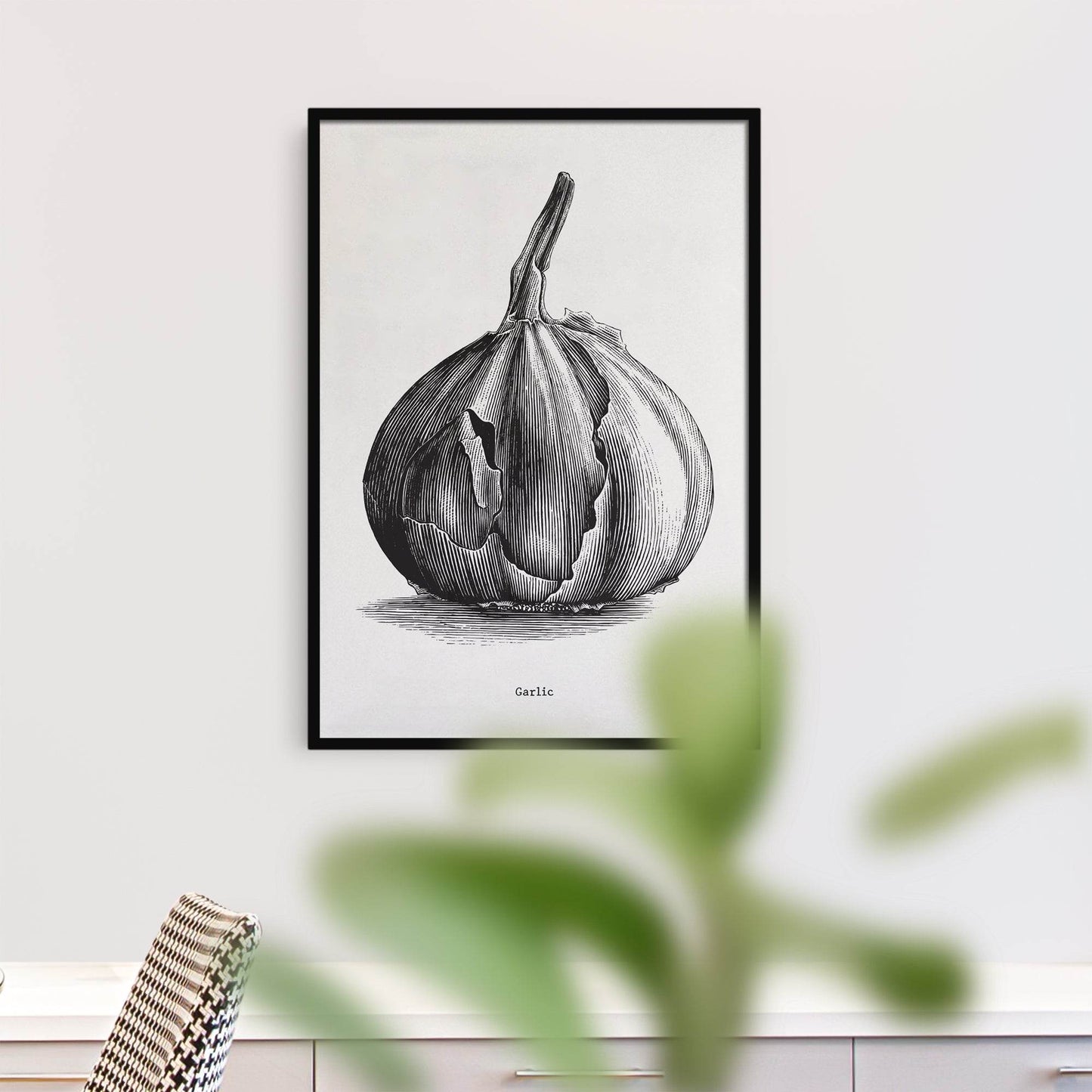 Vintage Garlic Art Print - HypeSheriff Europe