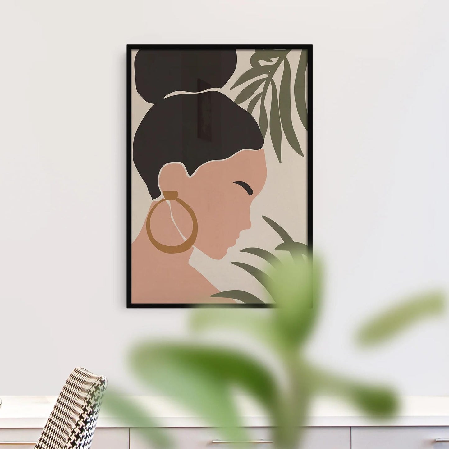 Bohemian Poster - Floral Lady