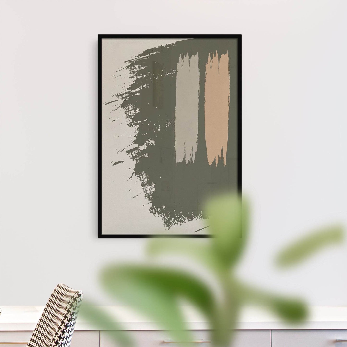 Abstract painting in earth colors giclee print - HypeSheriff Europe