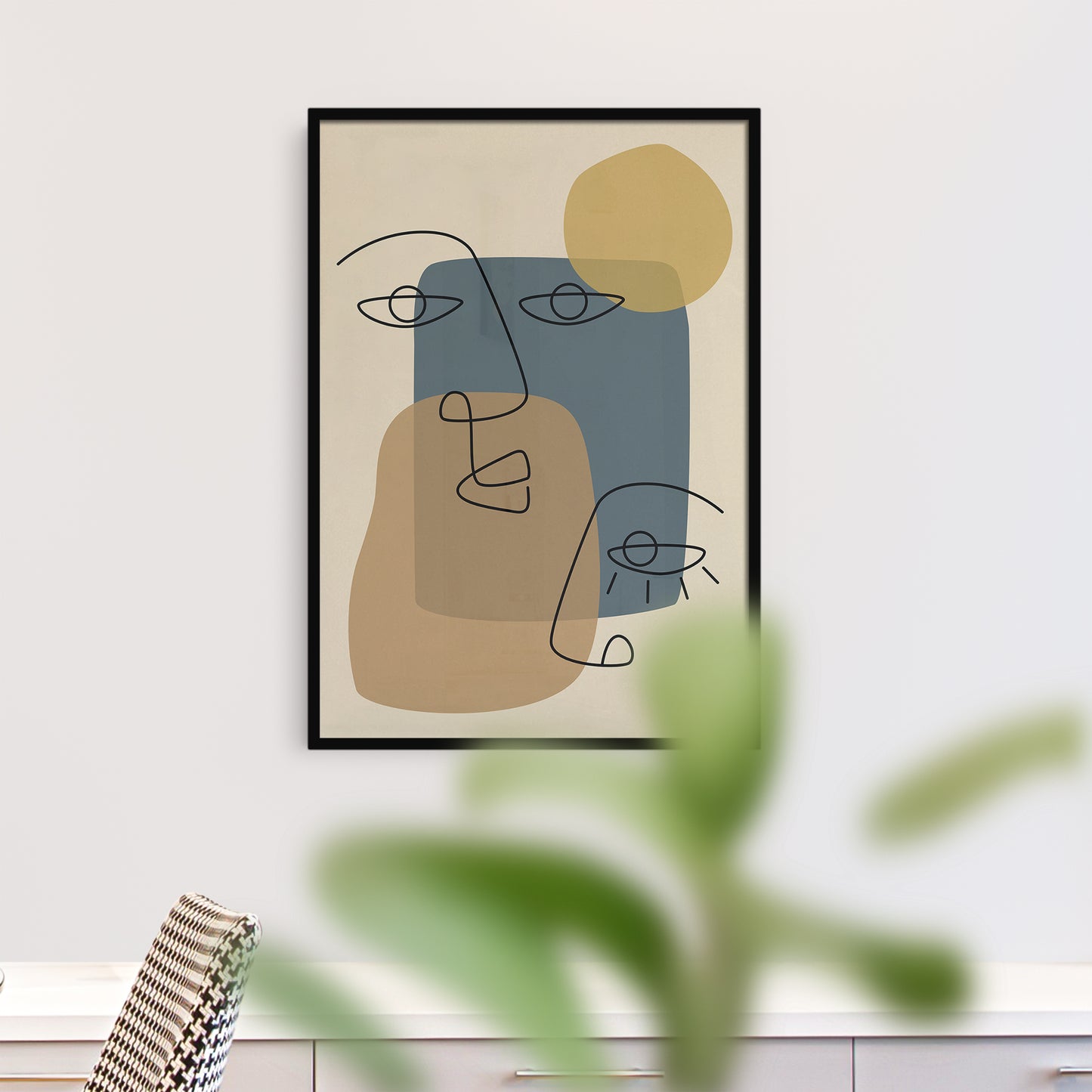 Set of 3 Matching Line Art Prints