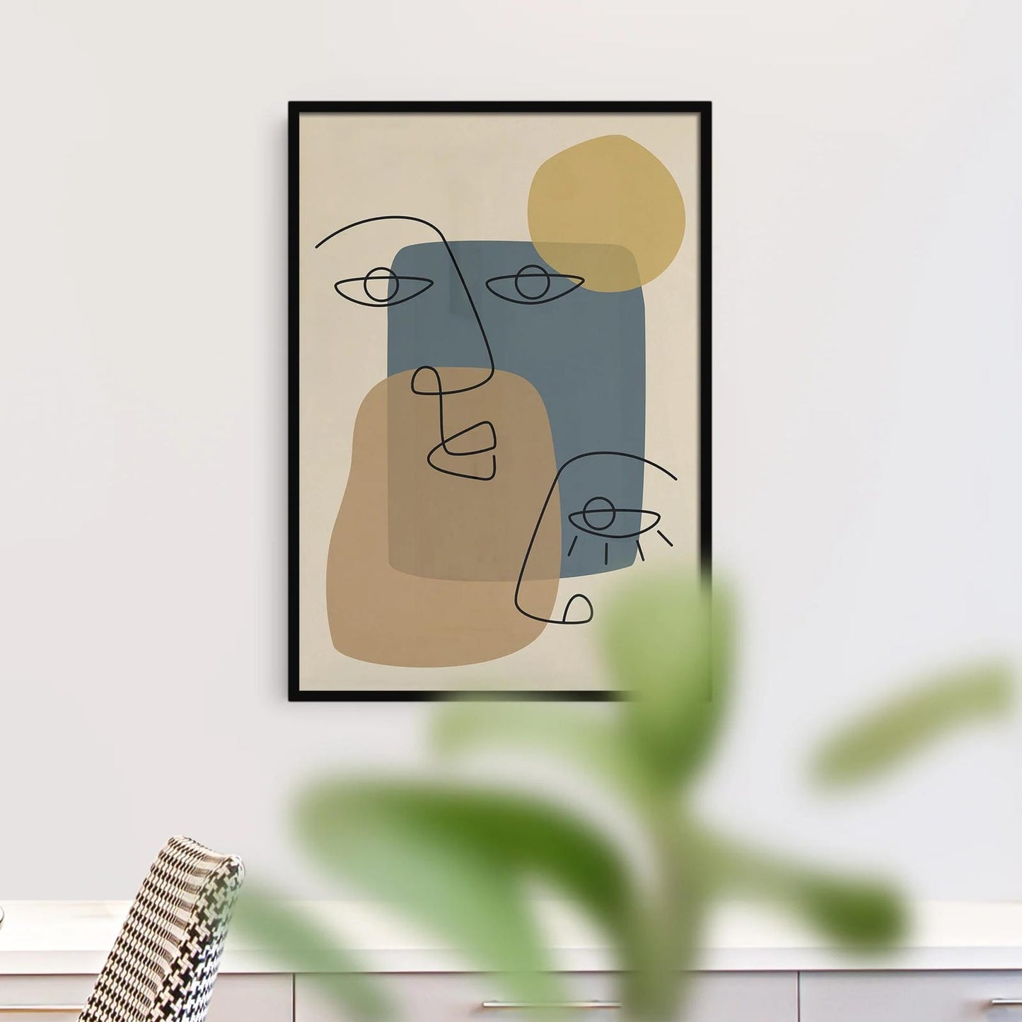 Set of 3 Matching Line Art Prints