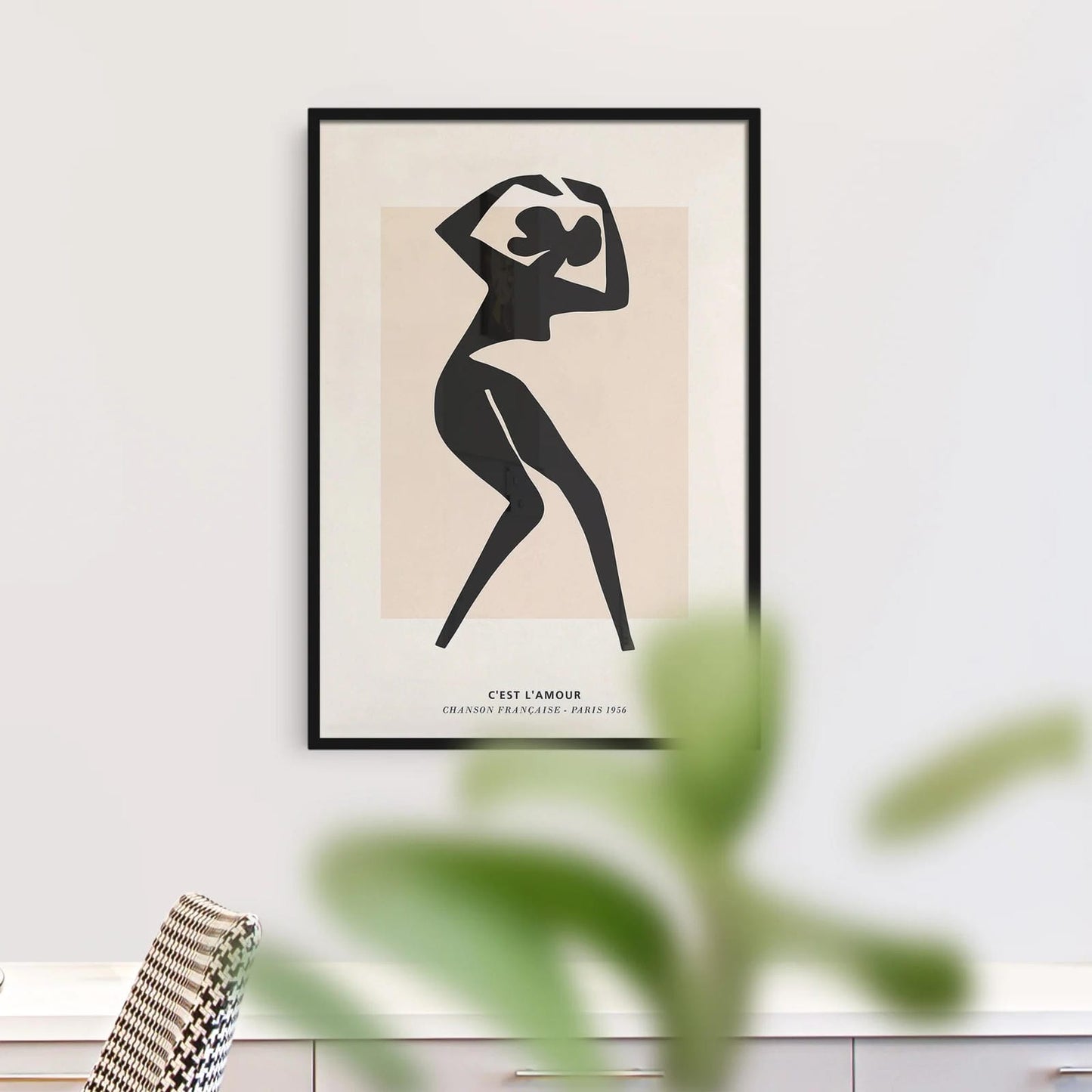 1956 Paris - French Fashion Poster