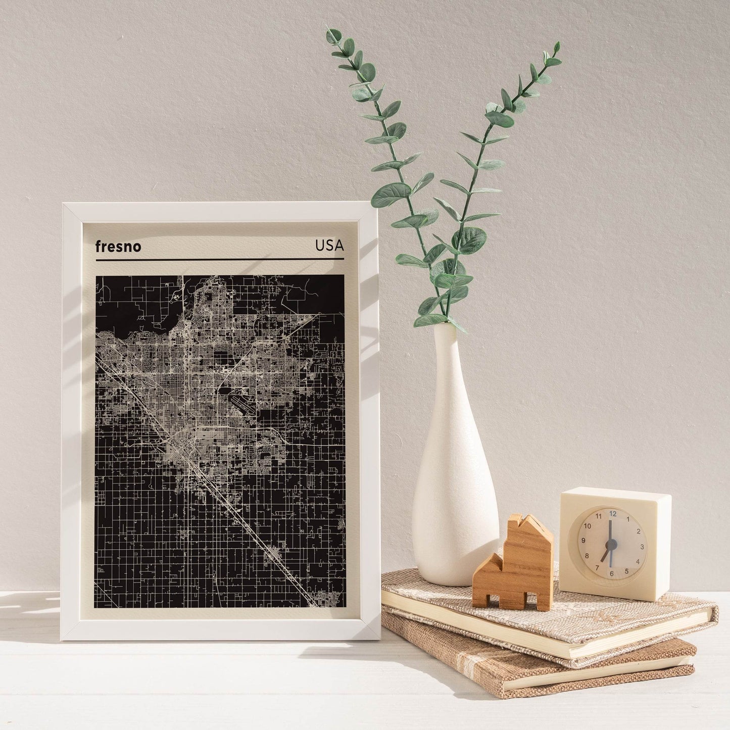 Fresno City Map Poster - HypeSheriff Europe