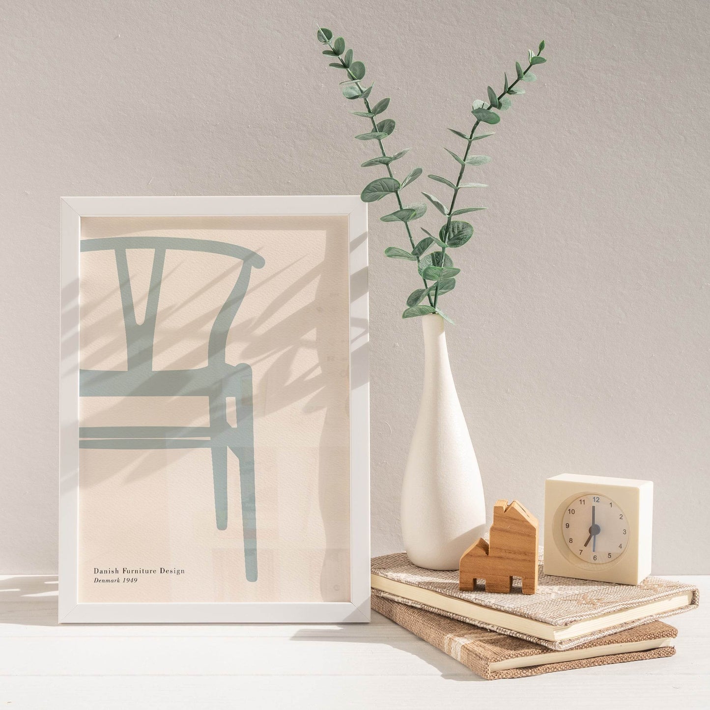 Blue Chair - Minimalist Scandinavian Poster - HypeSheriff Europe