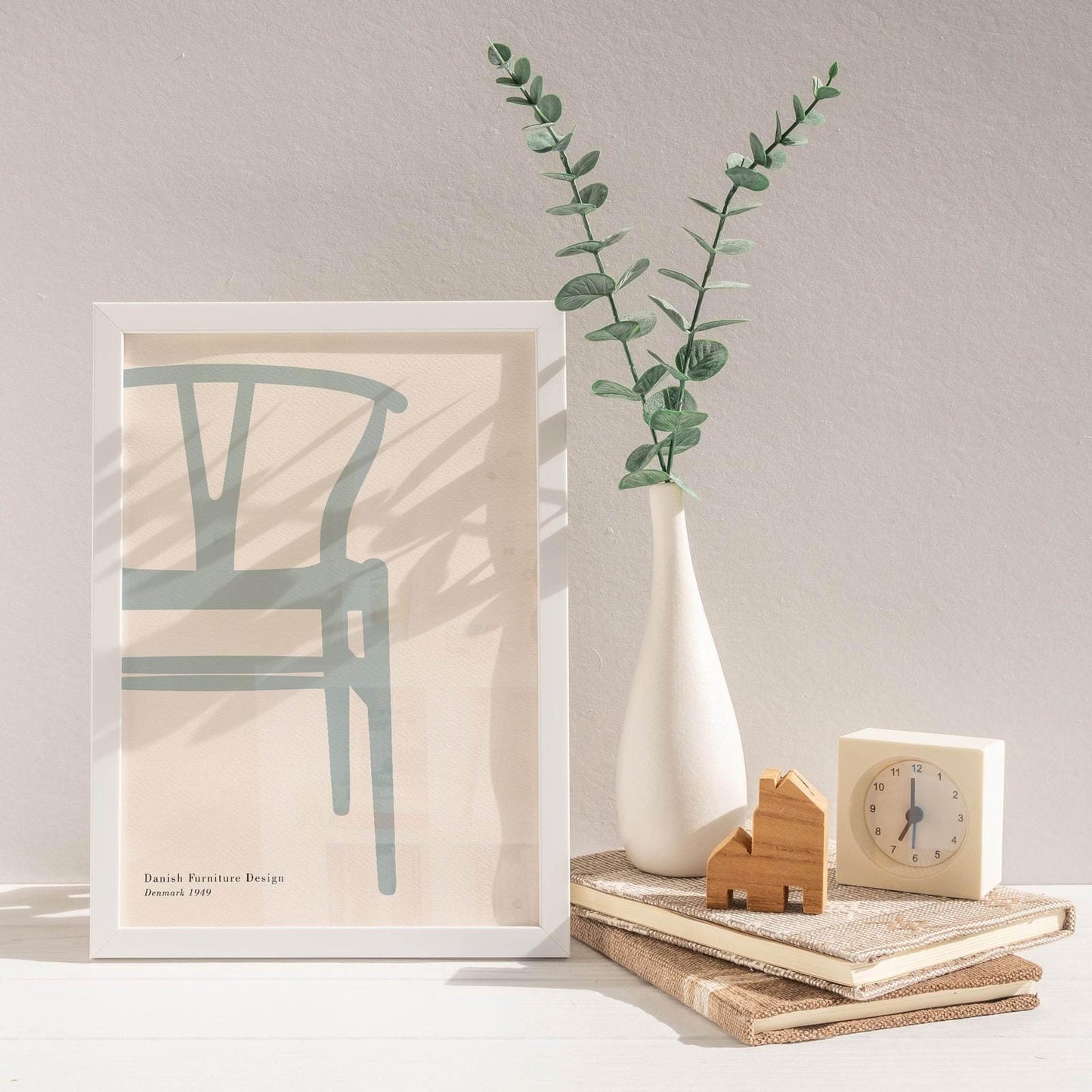 Blue Chair - Minimalist Scandinavian Poster - HypeSheriff Europe