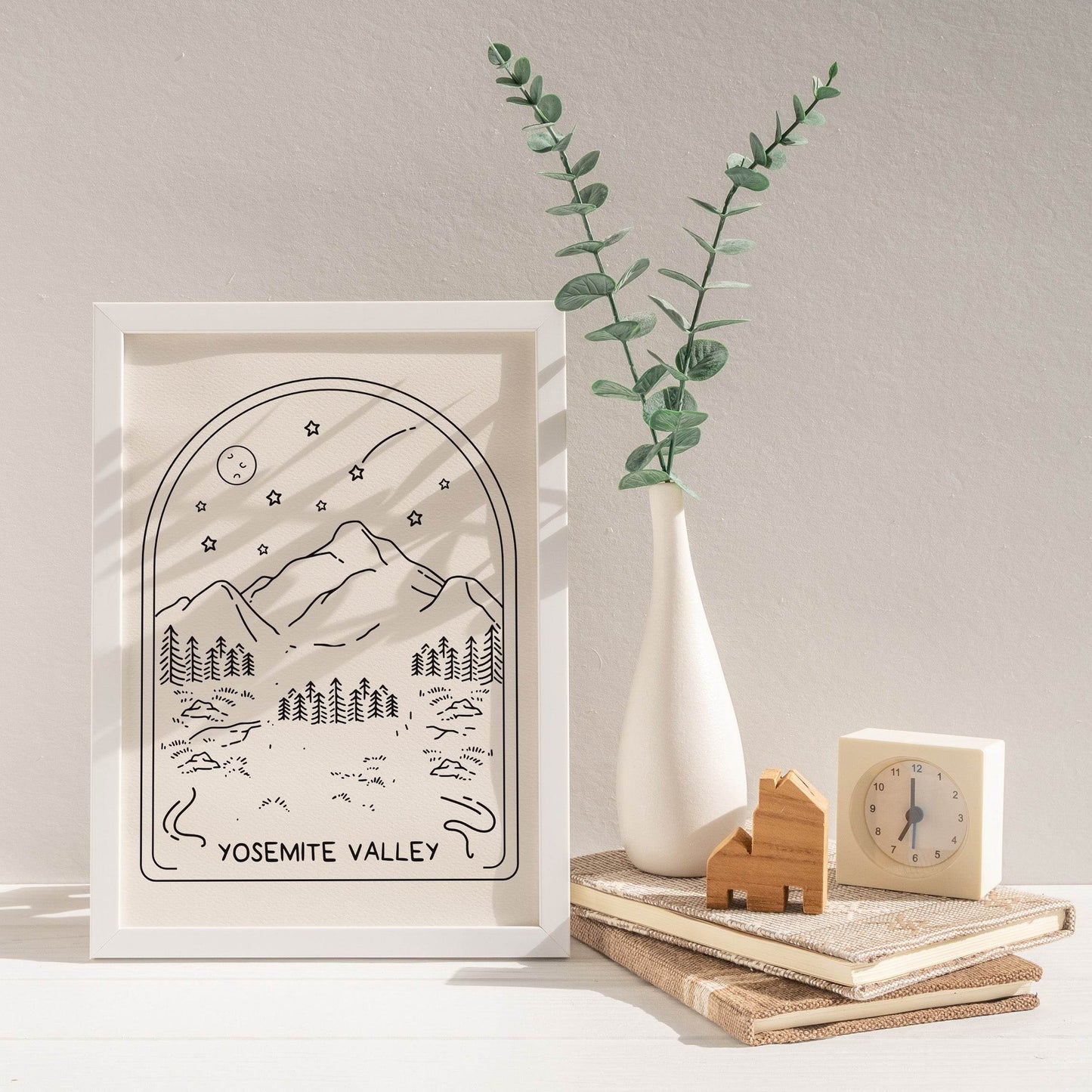 Yosemite Valley Drawing Print - HypeSheriff Europe