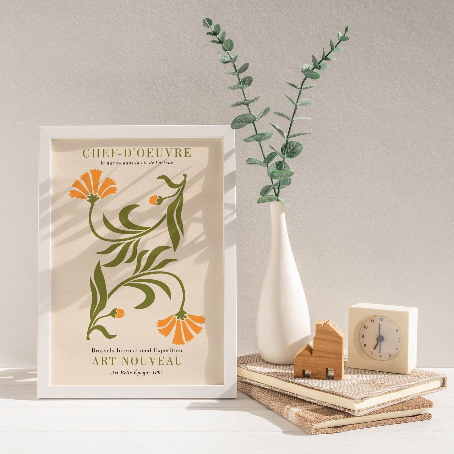 Yellow Art Nouveau Poster - HypeSheriff Europe