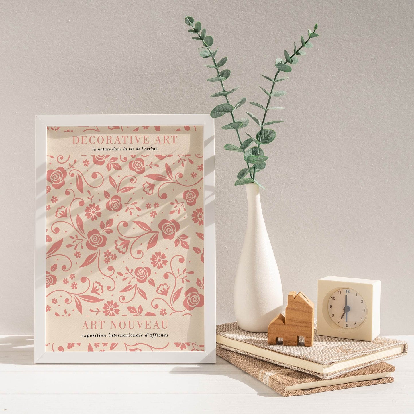 Pink Art Nouveau Poster - HypeSheriff Europe