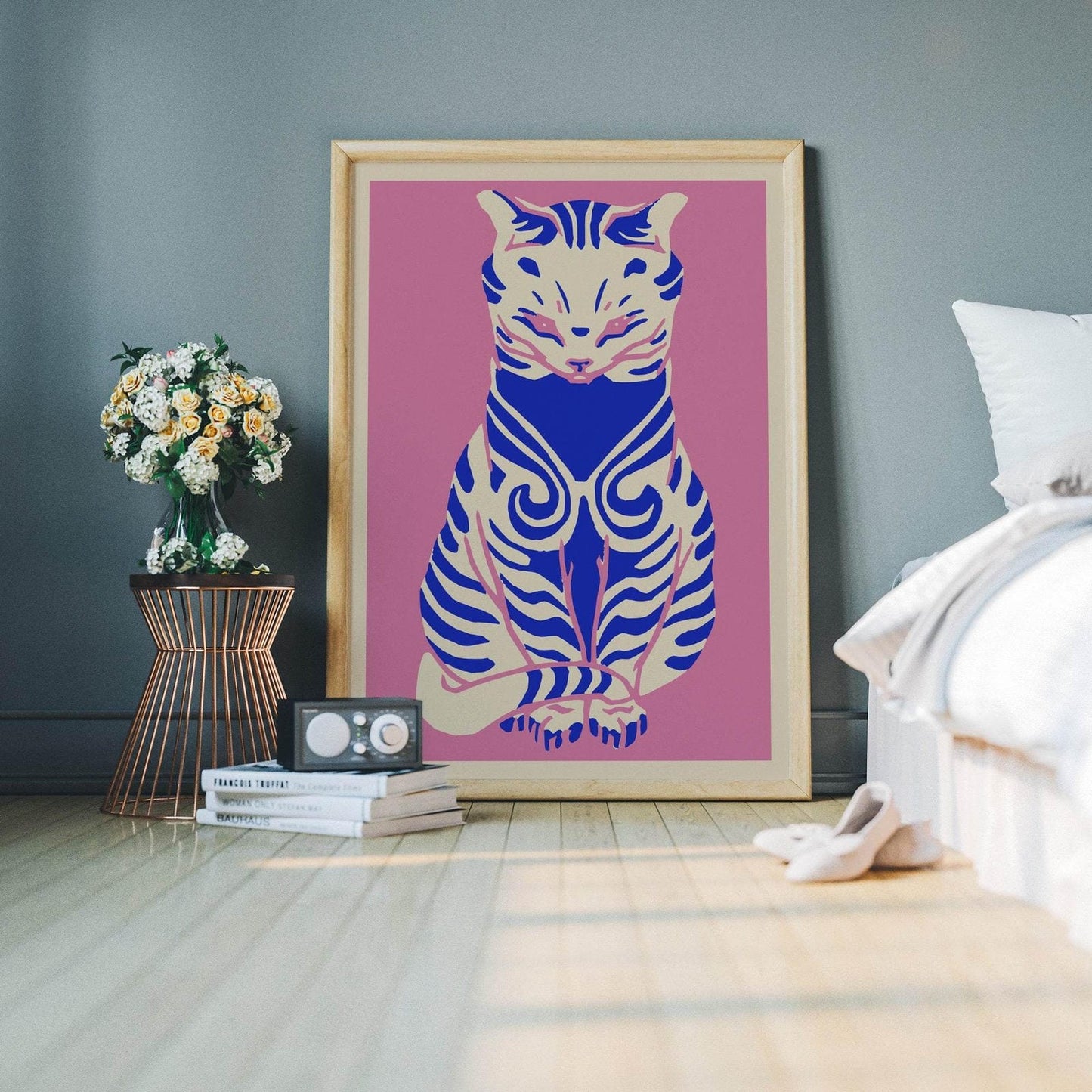 Retro Cat Poster - HypeSheriff Europe