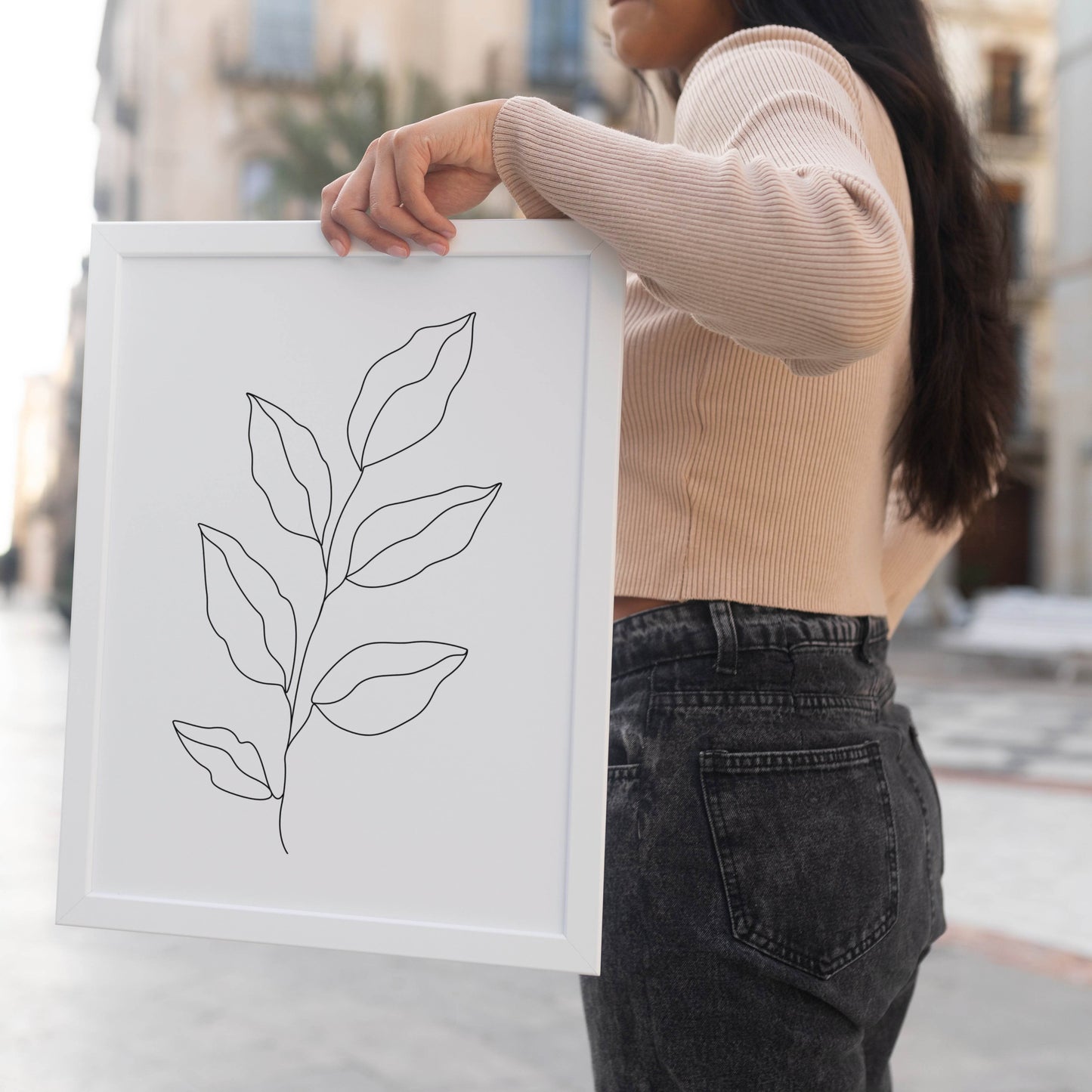 Minimalist Floral Illustration Print - HypeSheriff Europe