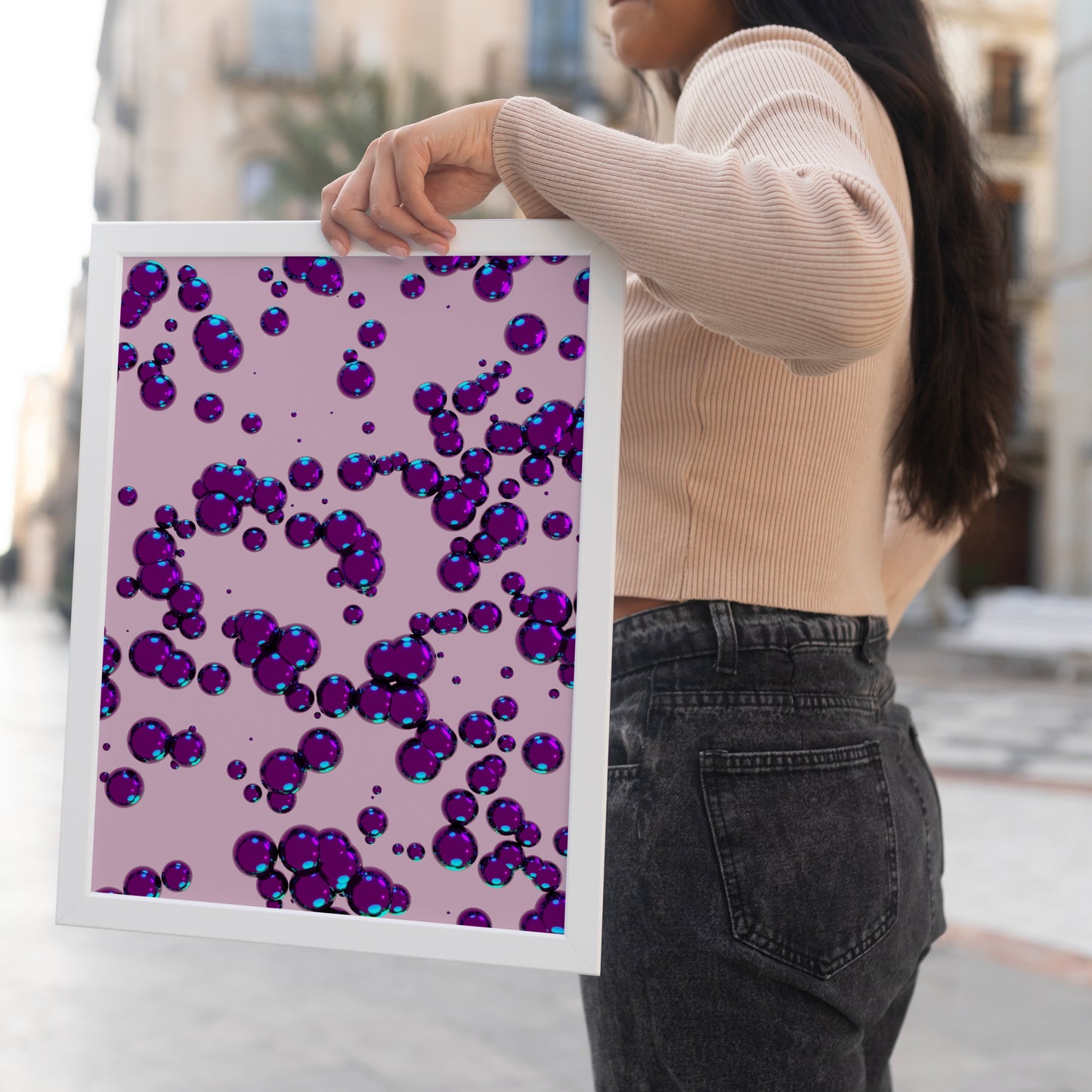 Pink Abstract Aesthetic Poster