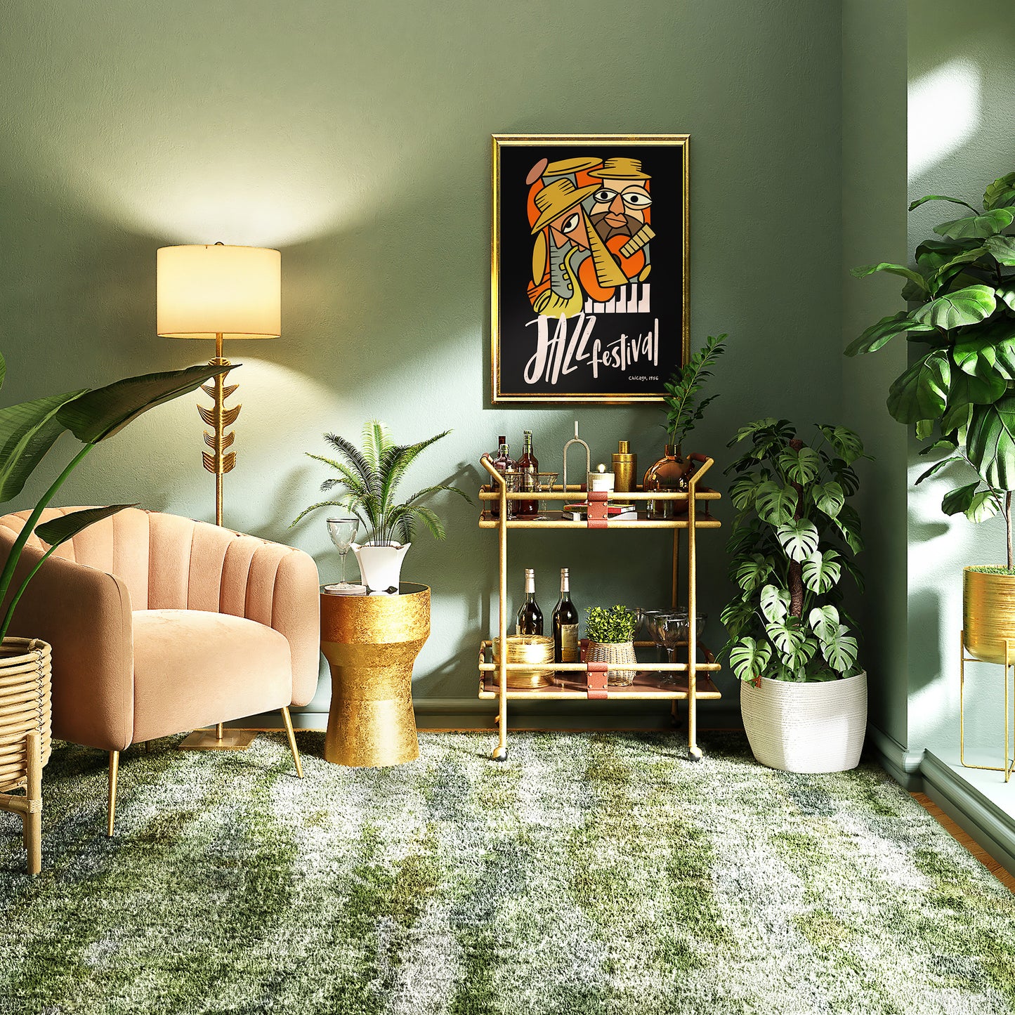 Jazz Festival, Chicago Poster