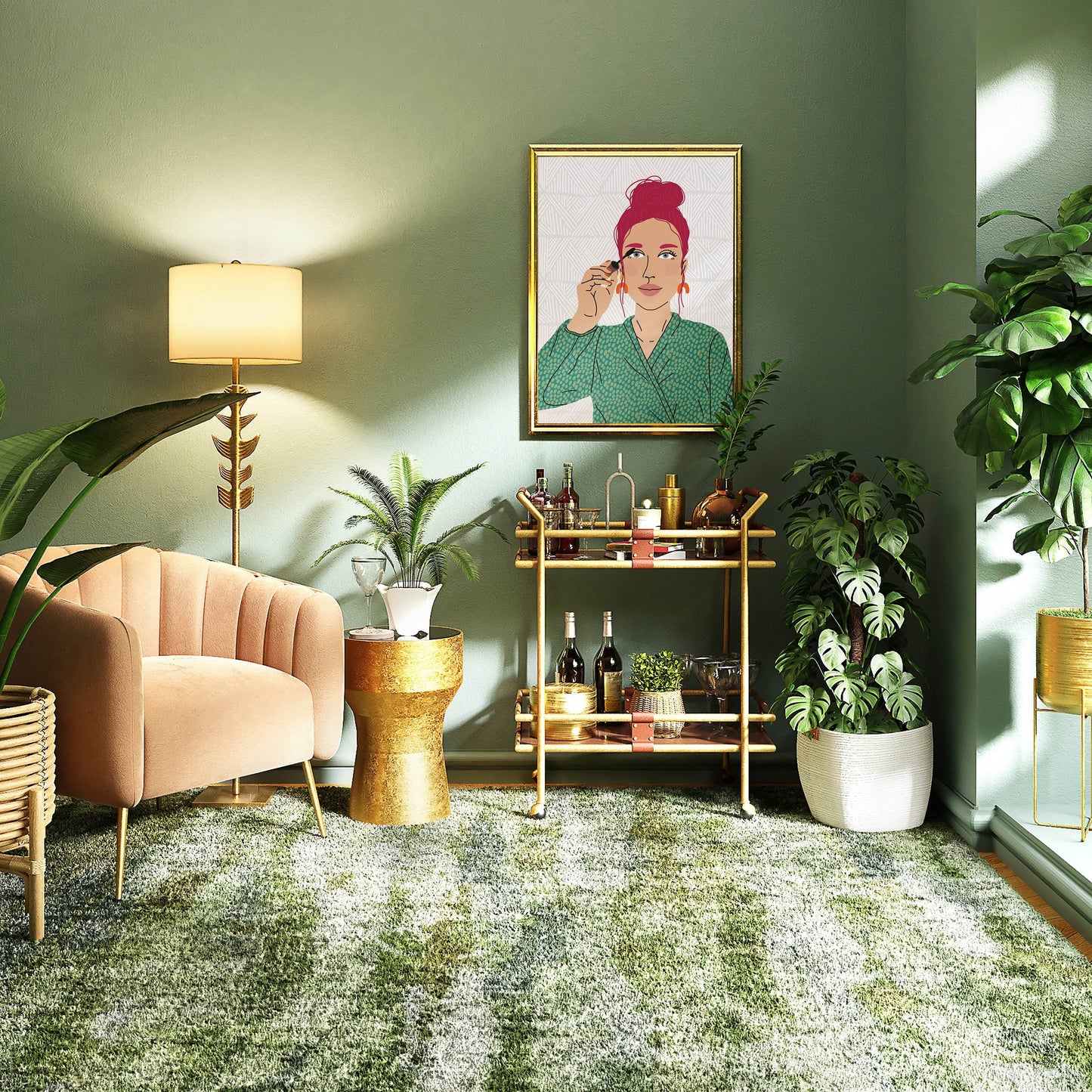 Make-up Girl Art Print - HypeSheriff Europe