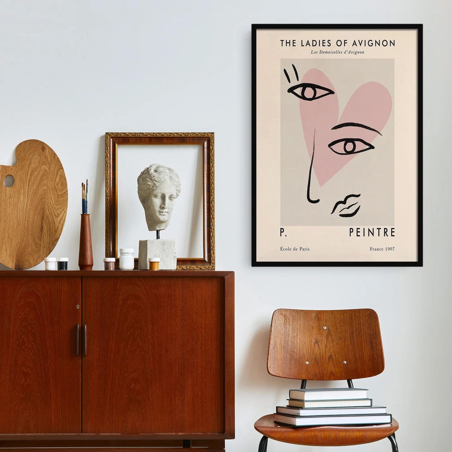 Minimalist Cubism Art Poster