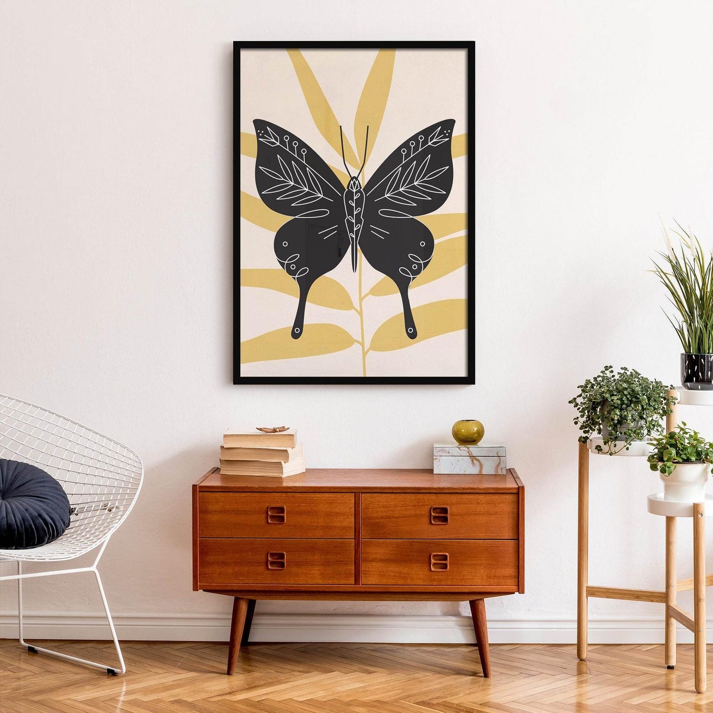 Butterfly Folk Illustration Print - HypeSheriff Europe