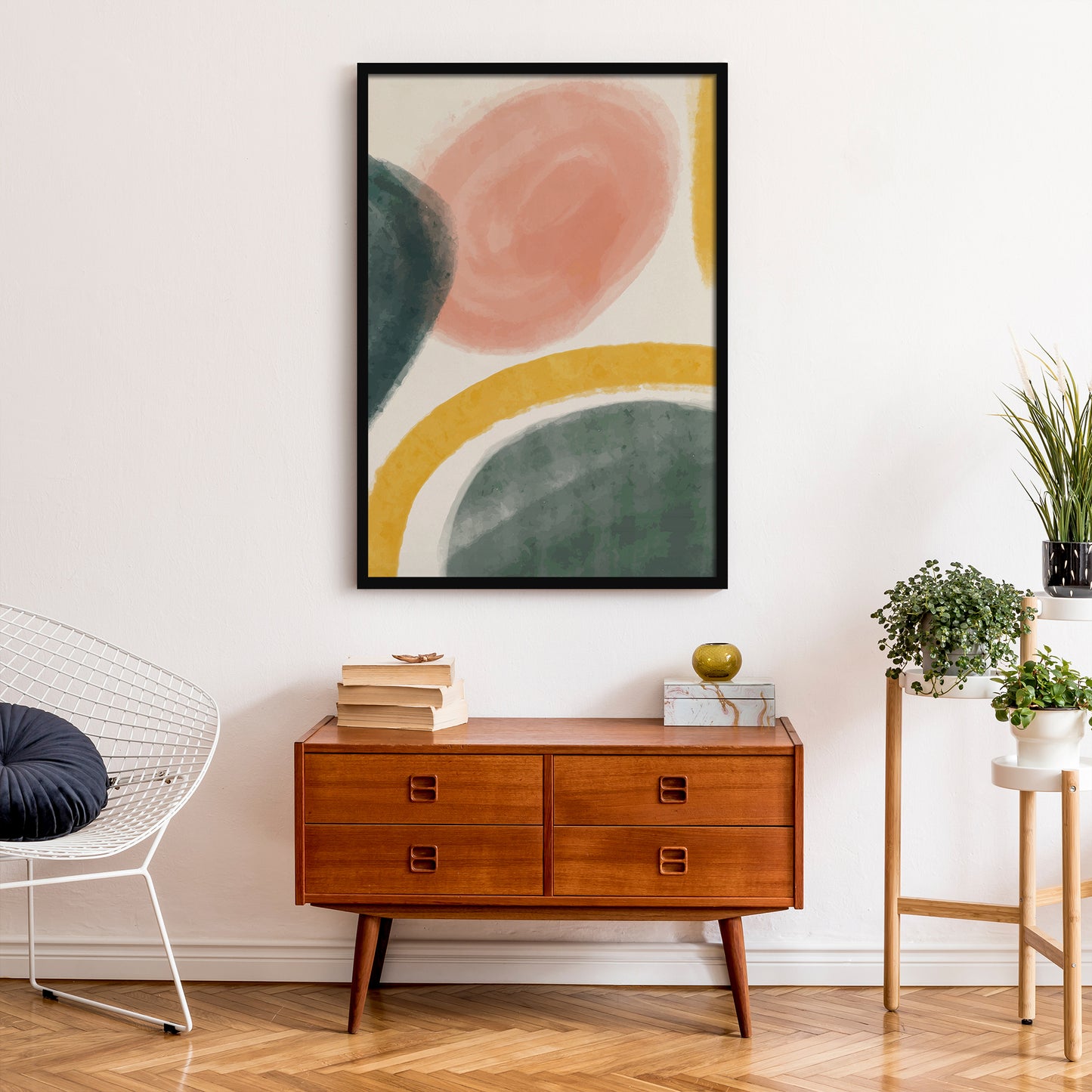 Set of 3 Abstract Hand-painted Posters